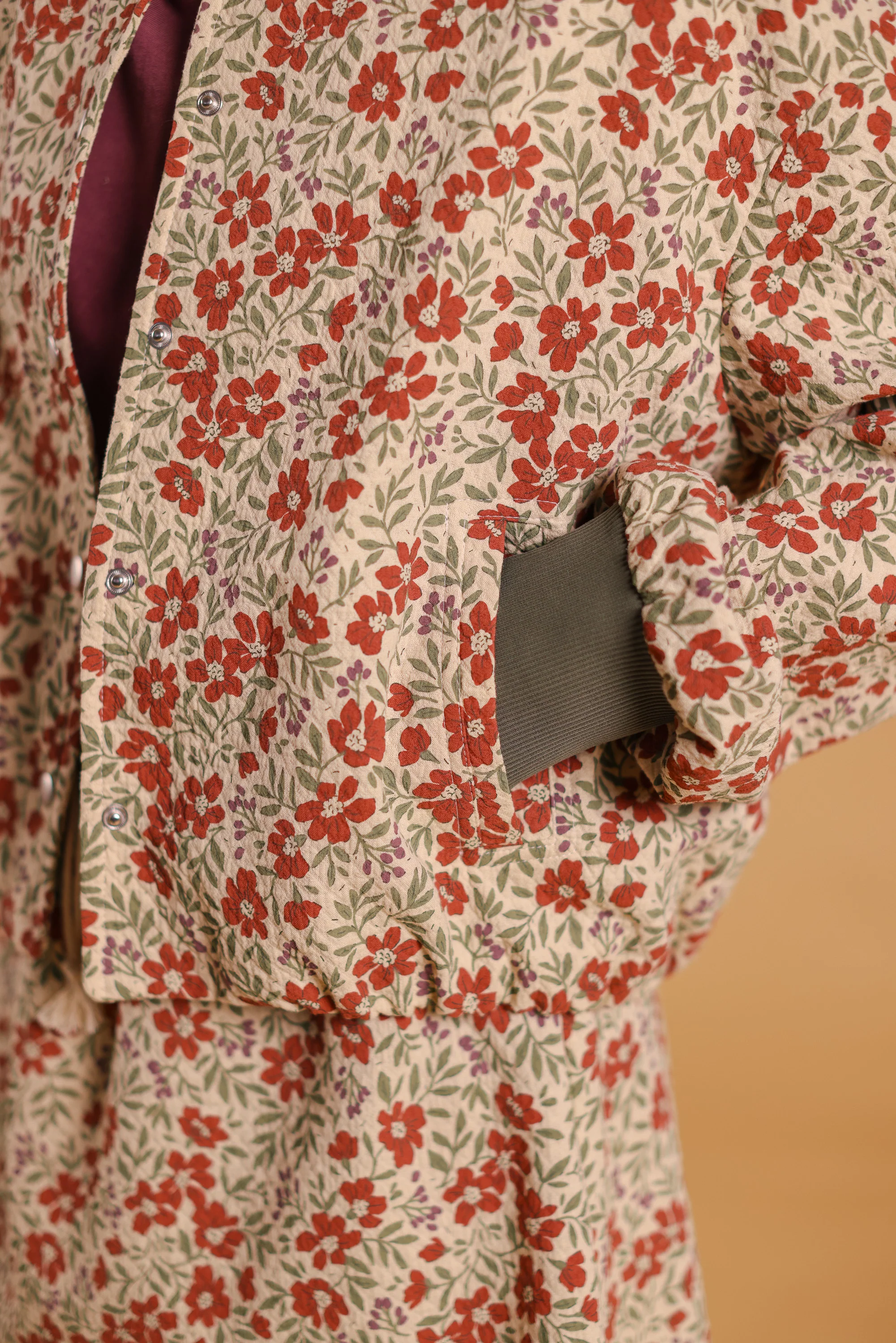 Bomber Jacket Lotta Cream Flowers - Image 18
