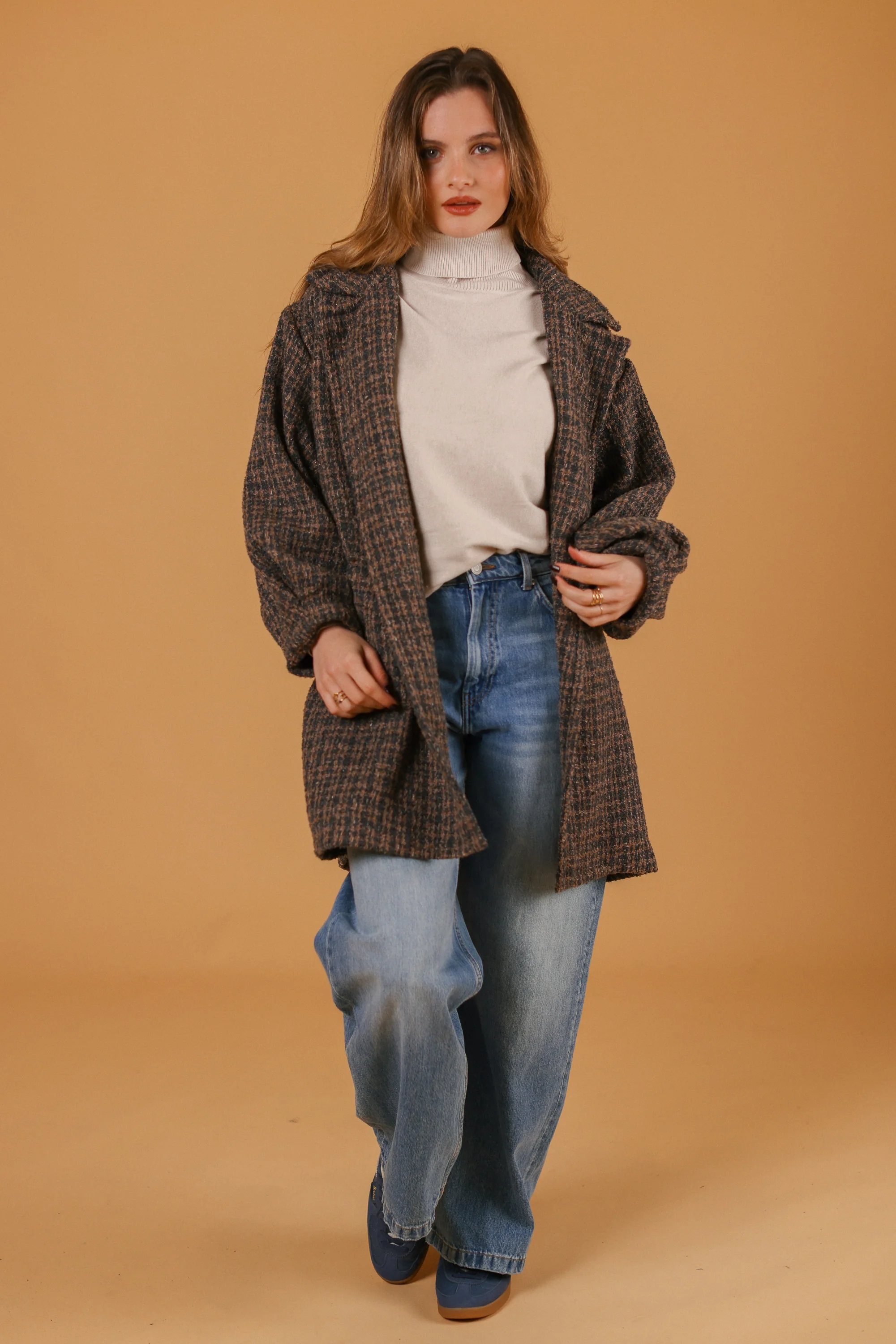 Coat Brinley Petrol-Brown - Image 5