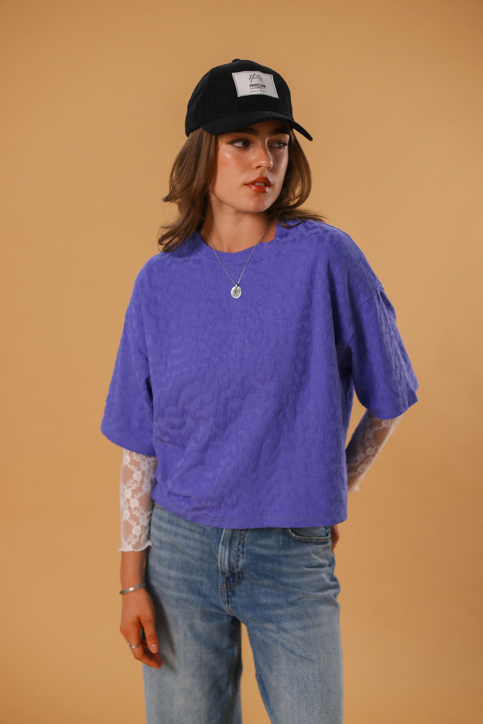 Corduroy Cap Jemima Black - Image 6
