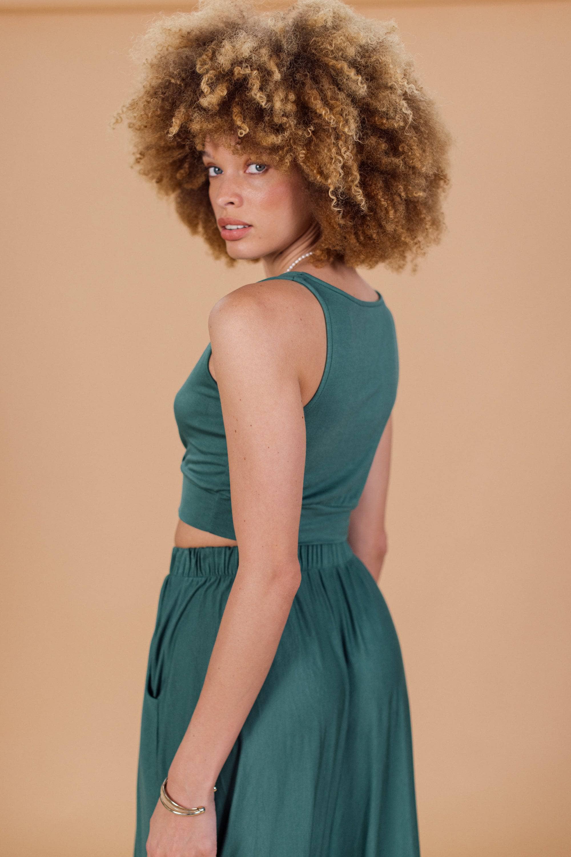 Crop Top Itzel Emerald Green - Image 5