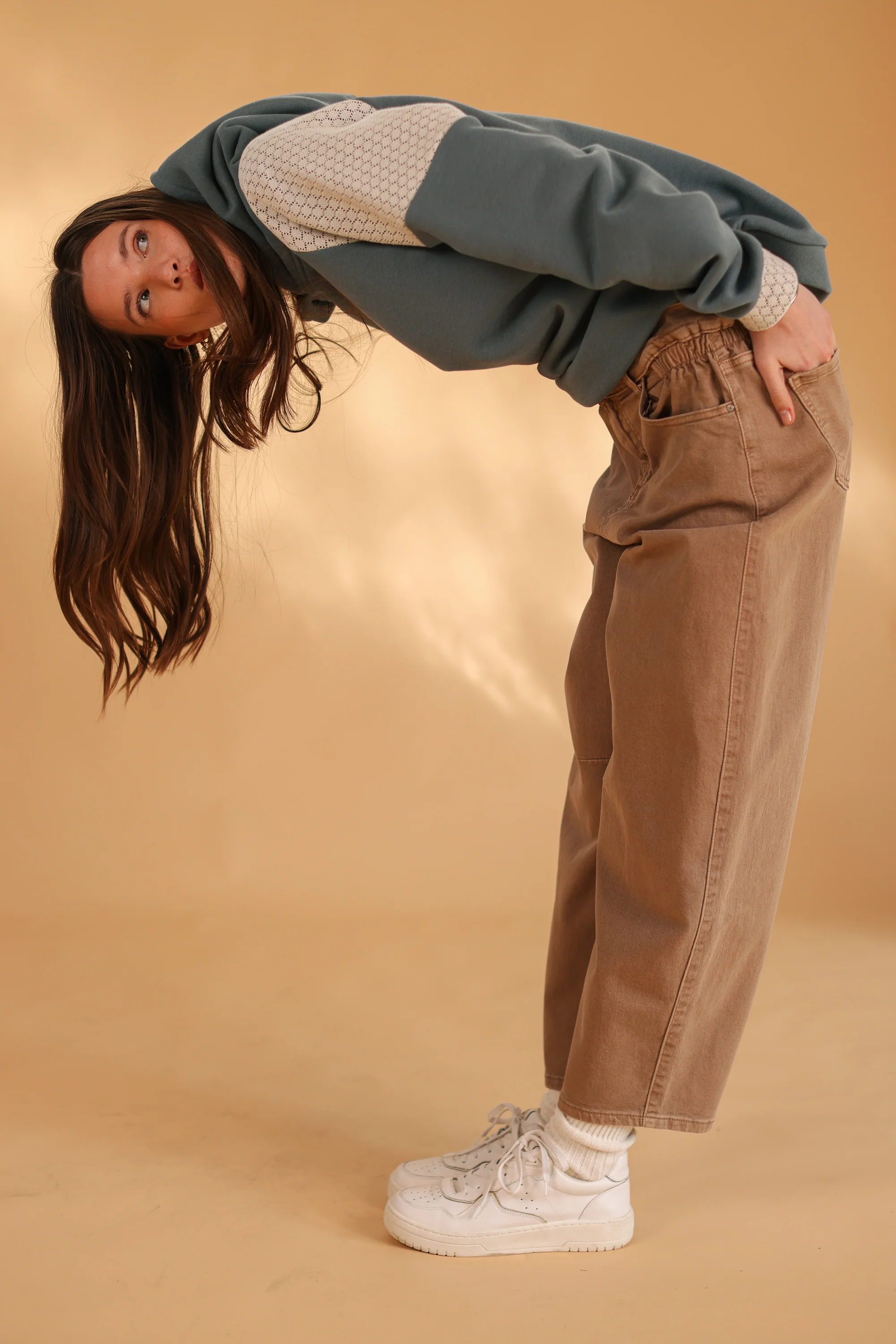 Denim Pants Wanda Camel - Image 5
