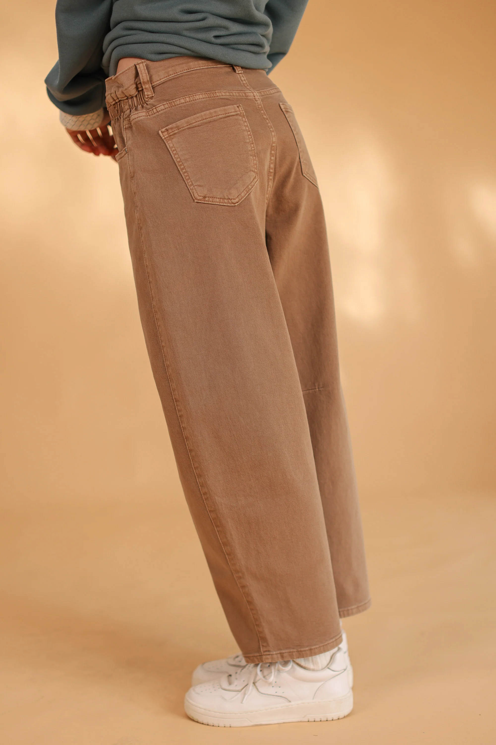 Denim Pants Wanda Camel - Image 8