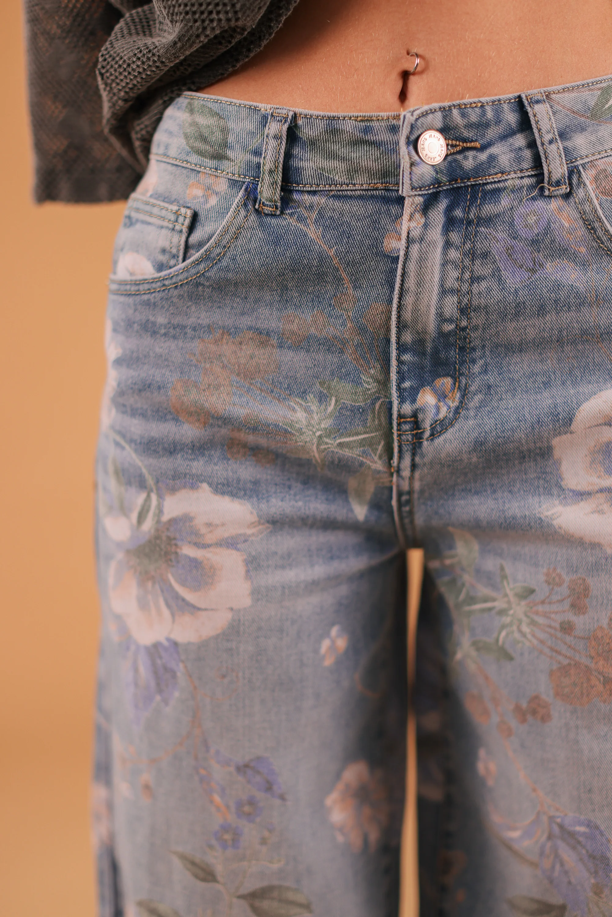 Denim Pants Wildflowers - Image 10