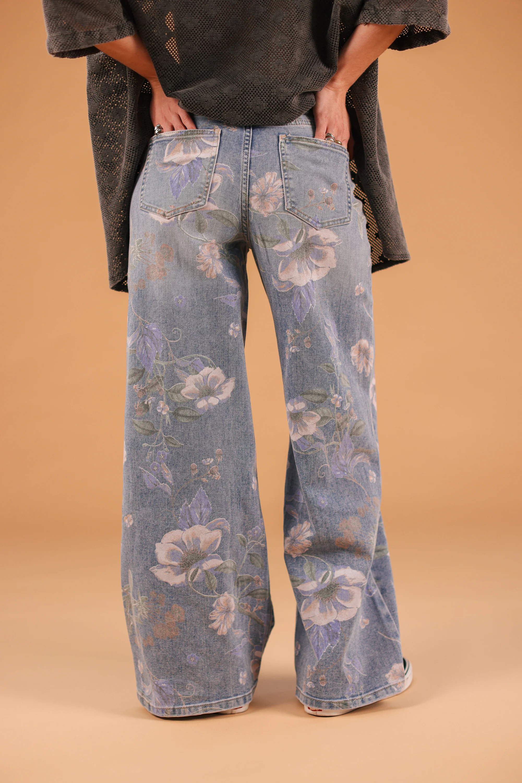 Denim Pants Wildflowers - Image 12