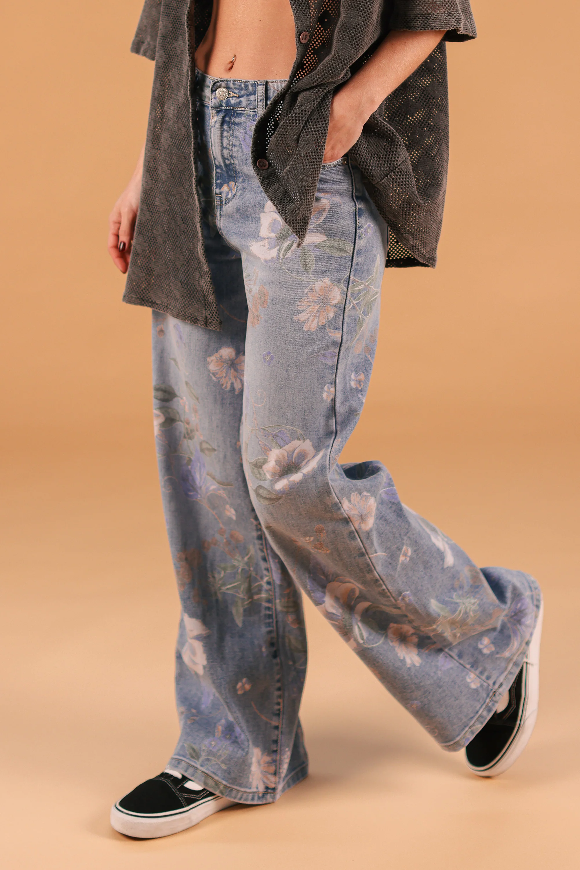 Denim Pants Wildflowers - Image 5