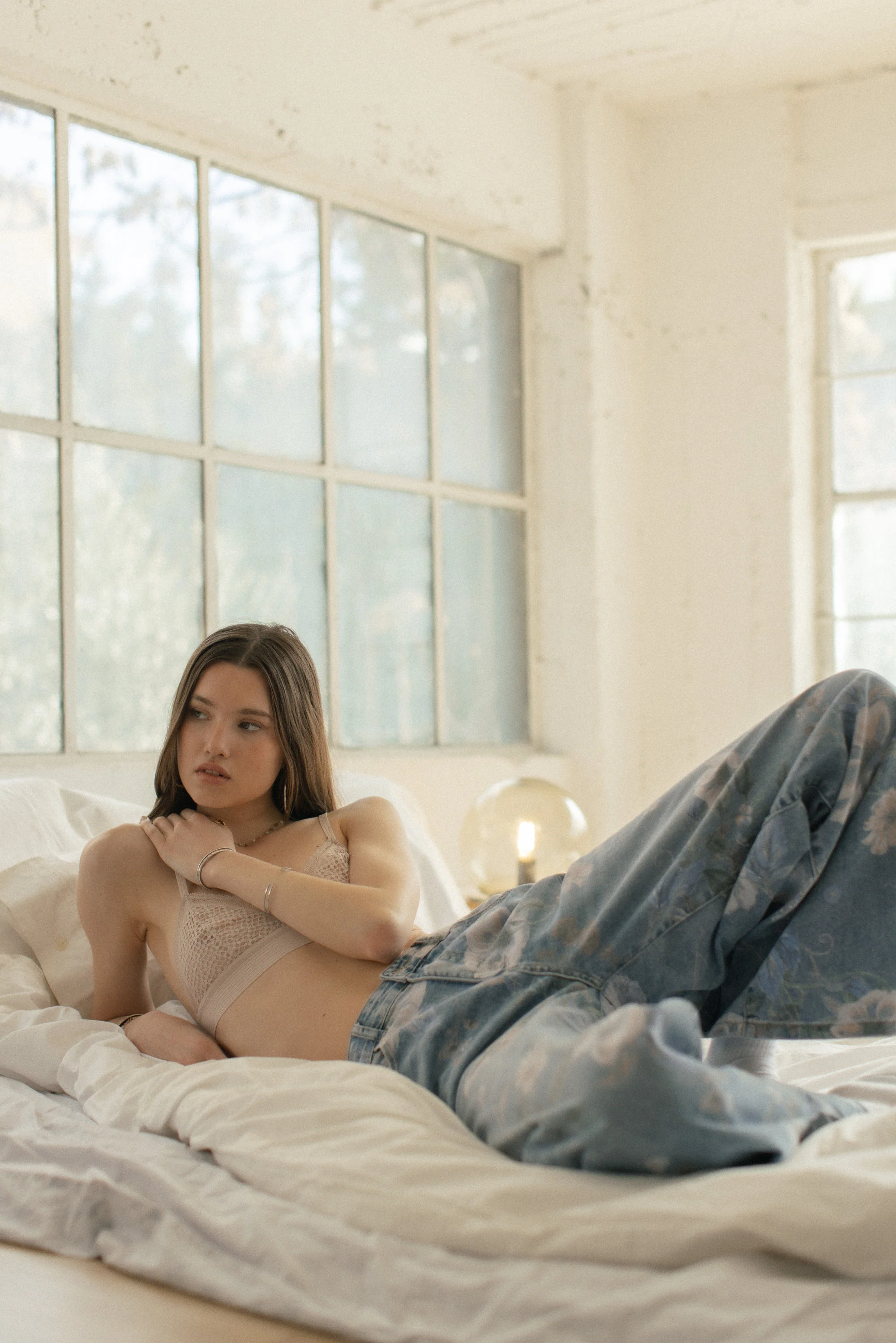 Denim Pants Wildflowers - Image 7