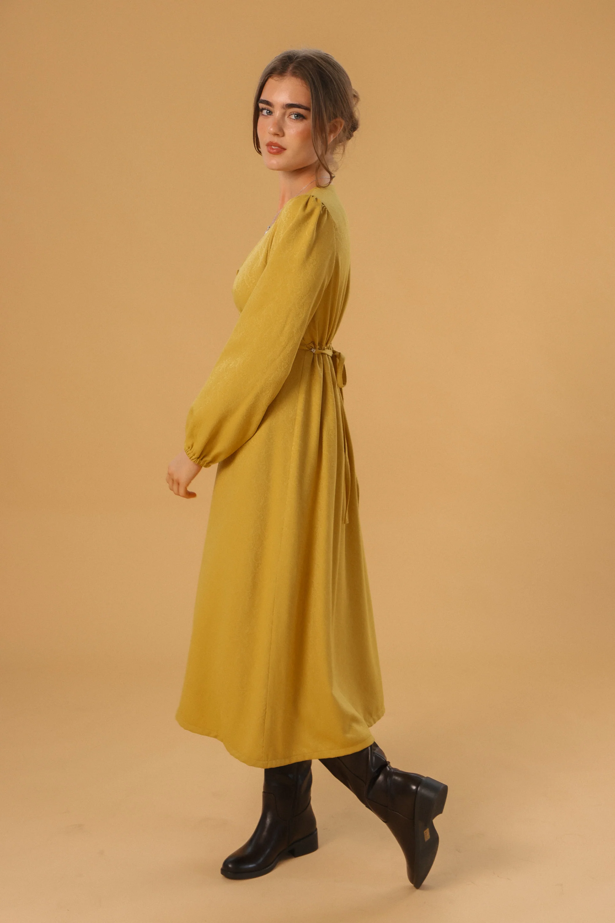 Dress Bronte Mustard - Image 4
