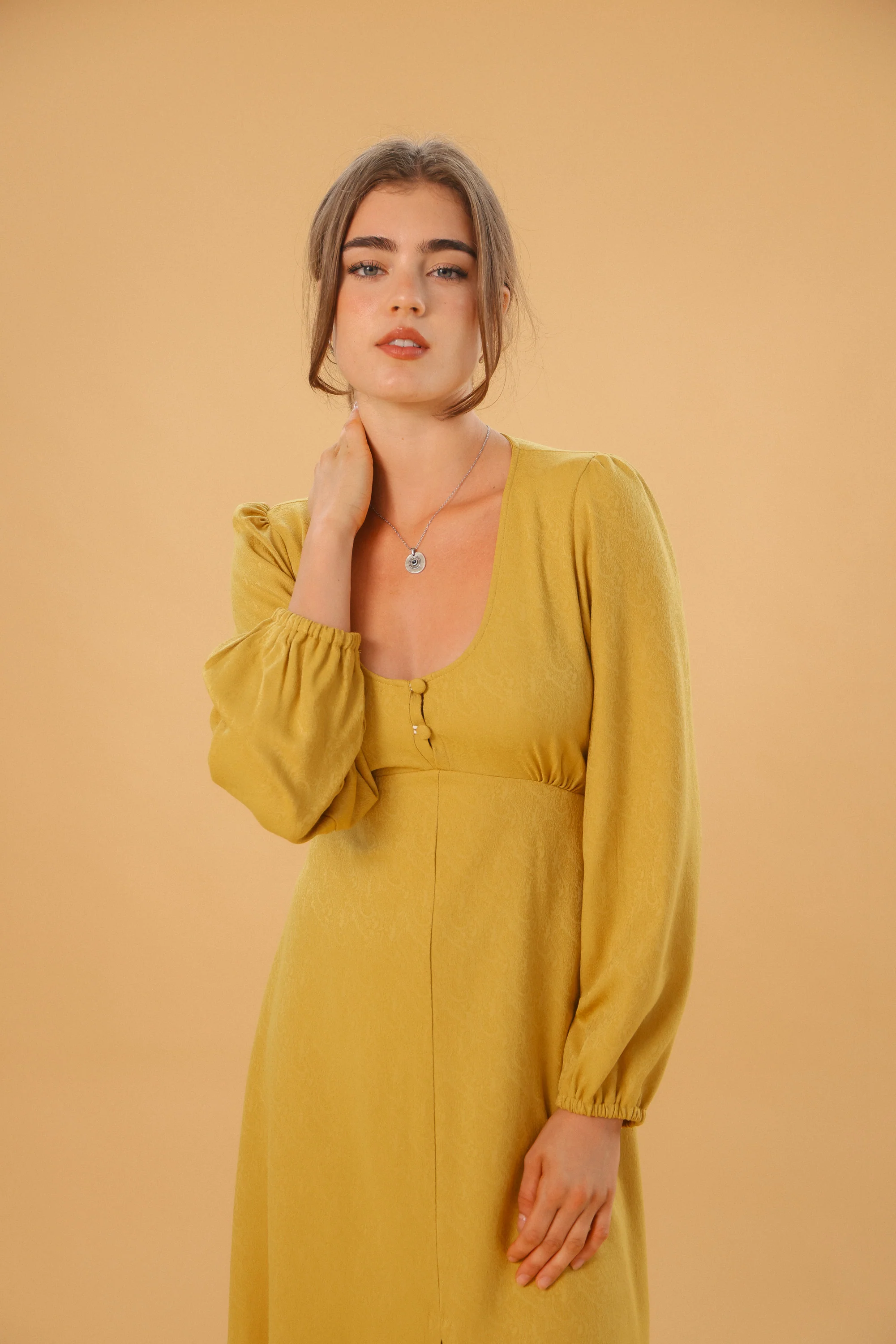 Dress Bronte Mustard - Image 7