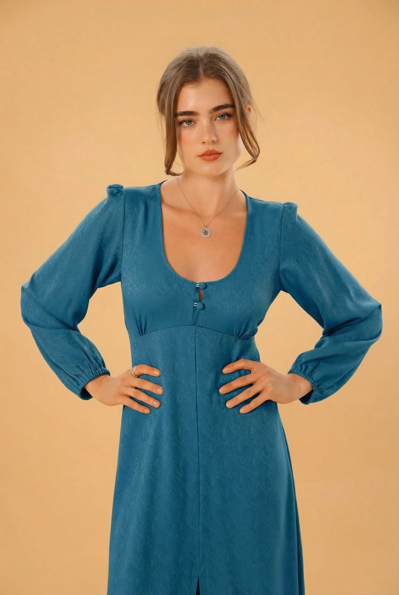 Dress Bronte Petrol - Image 2