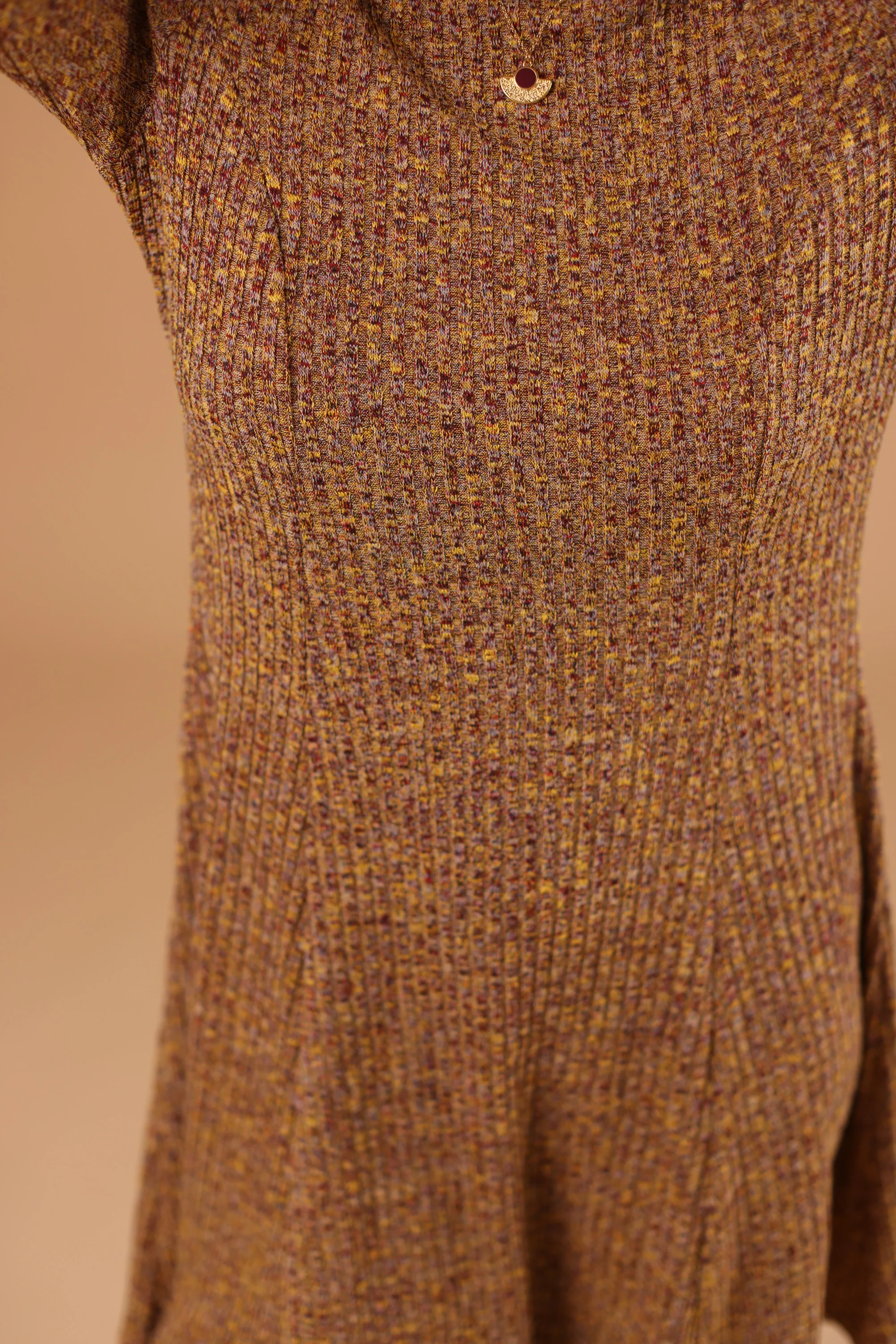 Dress Janette Mustard Melange - Image 8