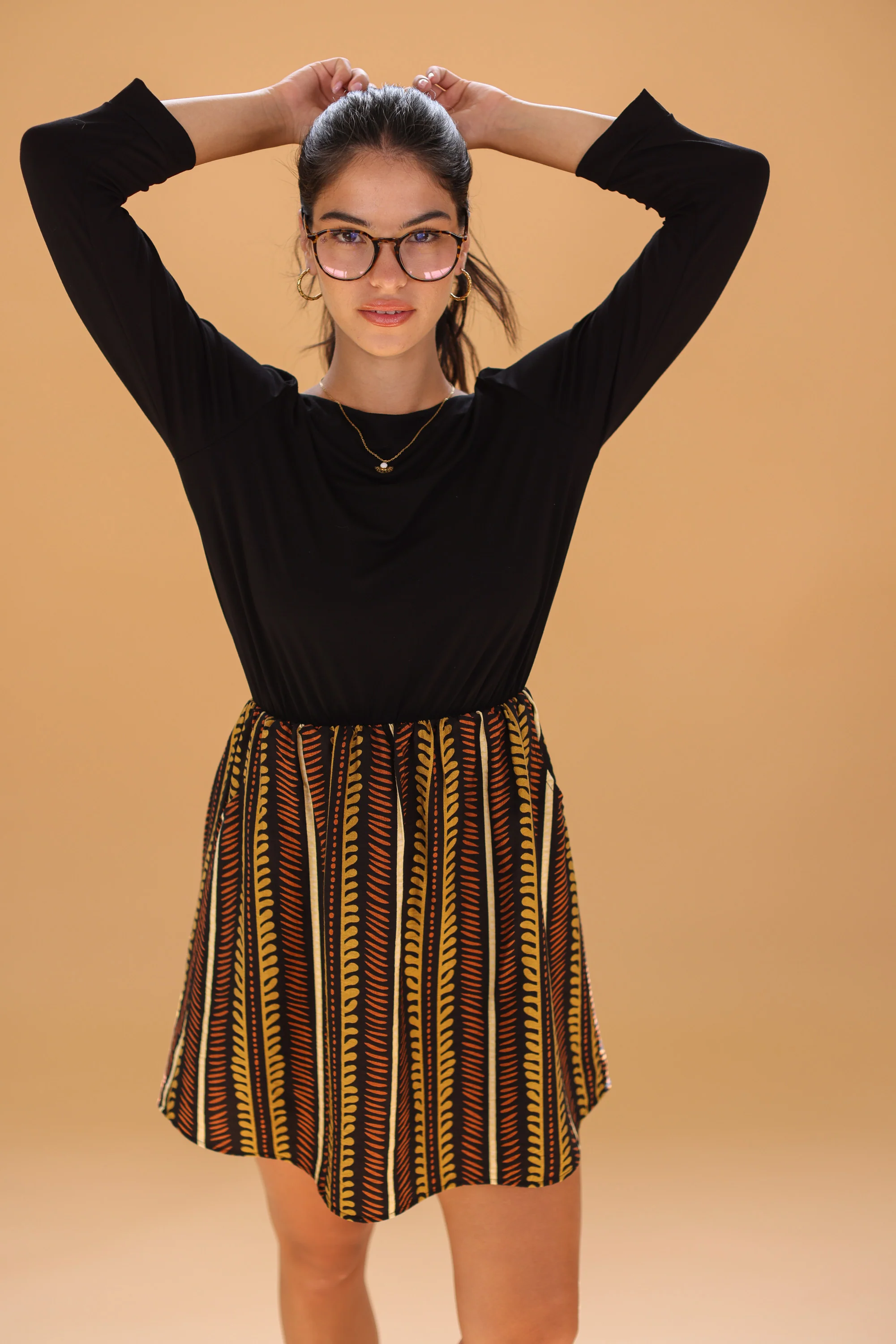 Dress Luiza Ethnic Leaves - Image 3