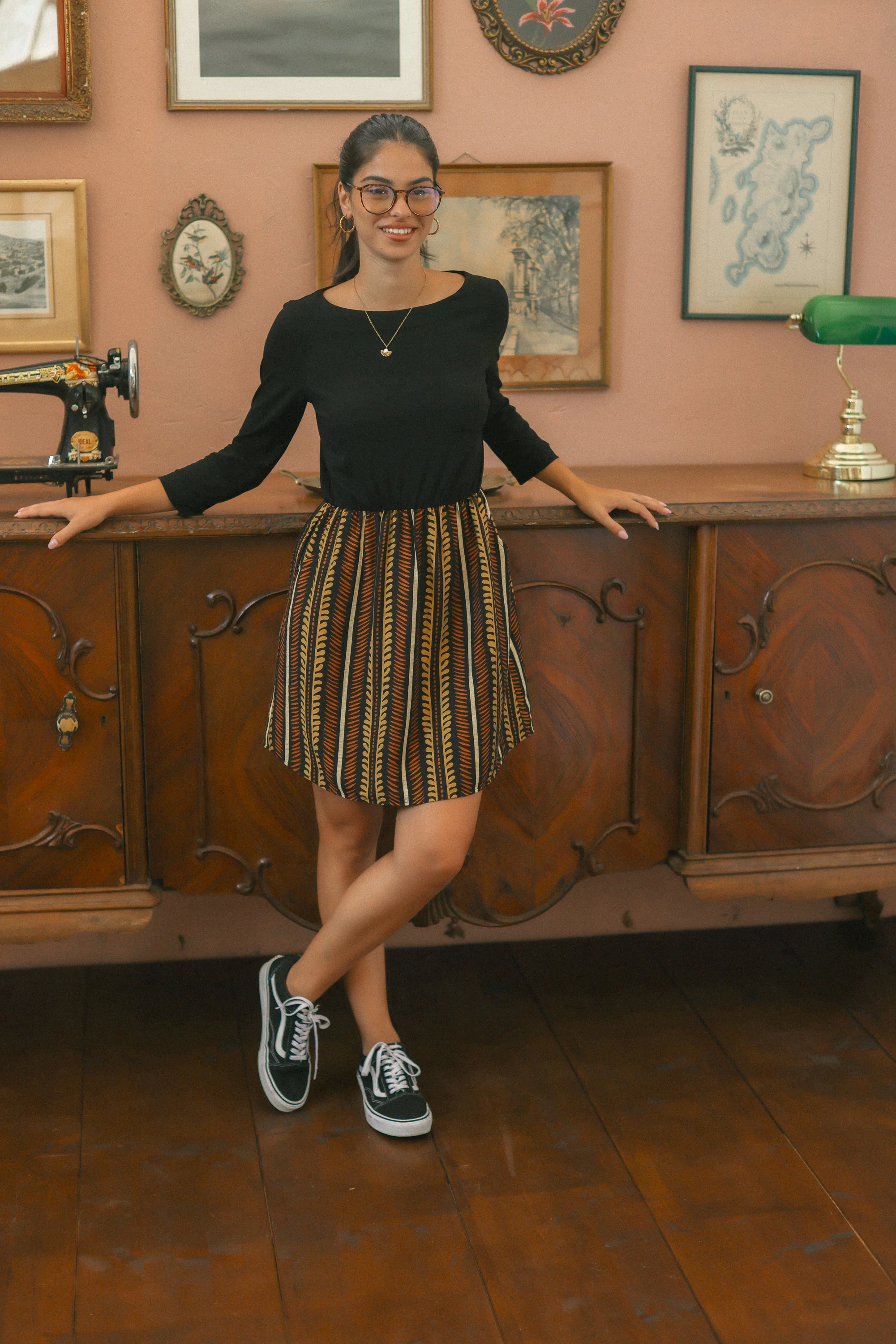 Dress Luiza Ethnic Leaves - Image 8