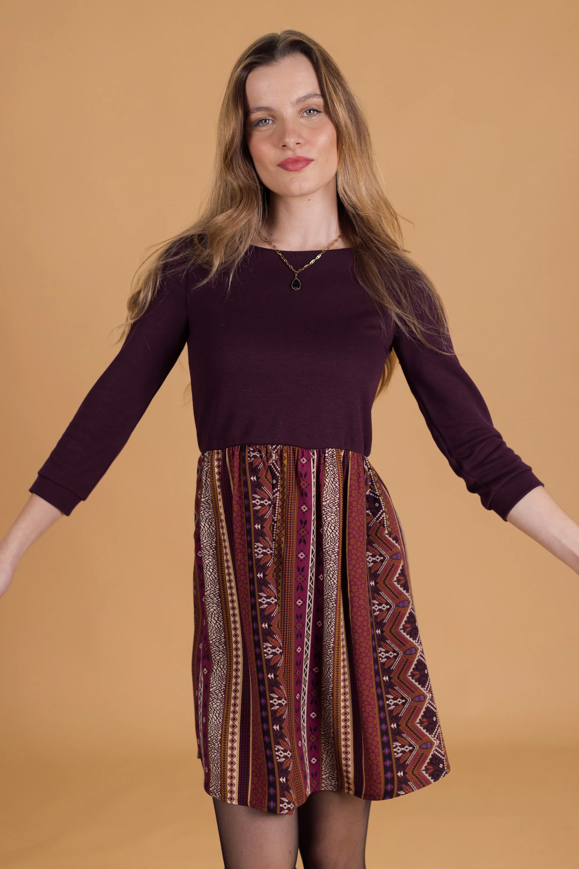Dress Luiza Purple Ethnic - Image 10