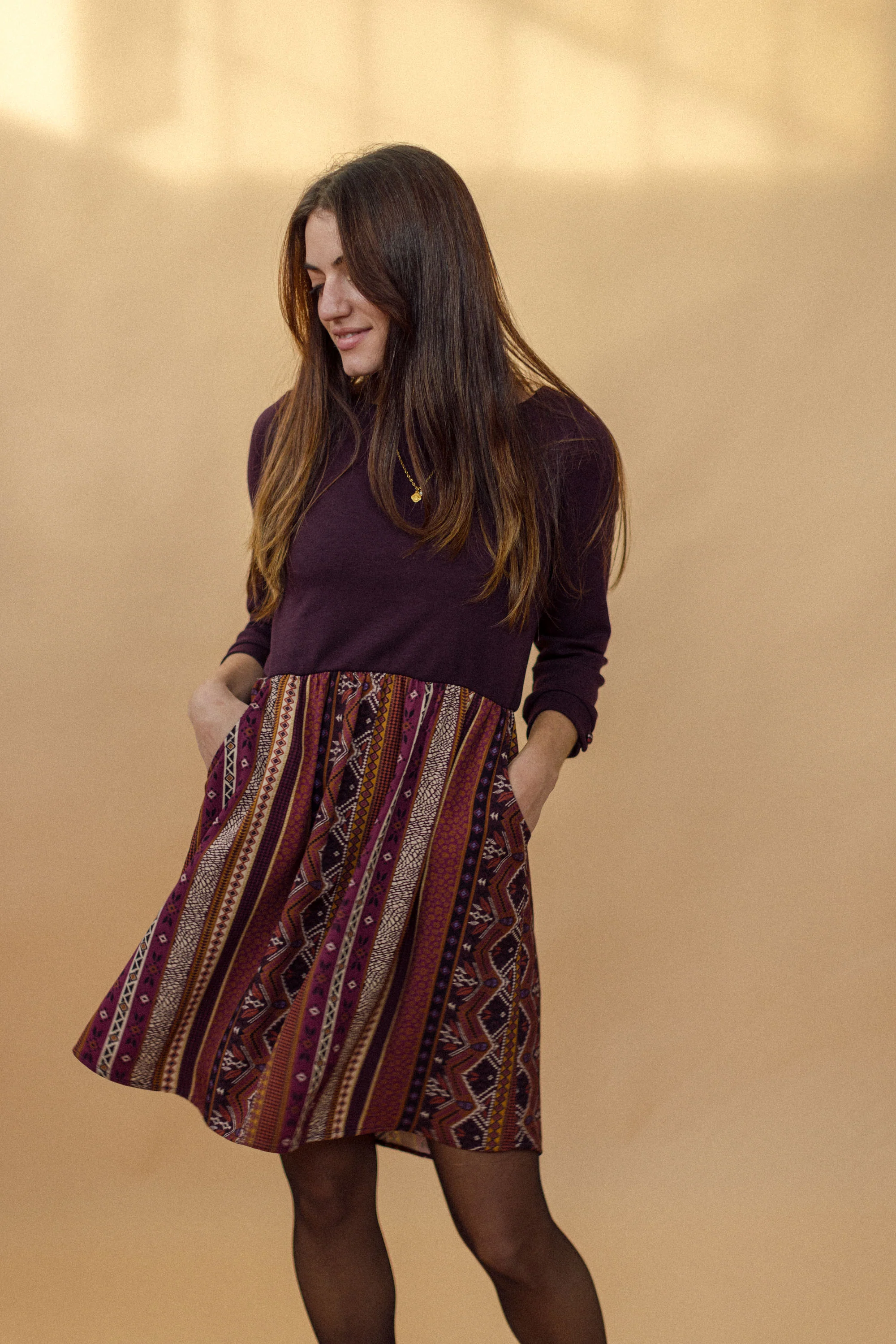 Dress Luiza Purple Ethnic - Image 4