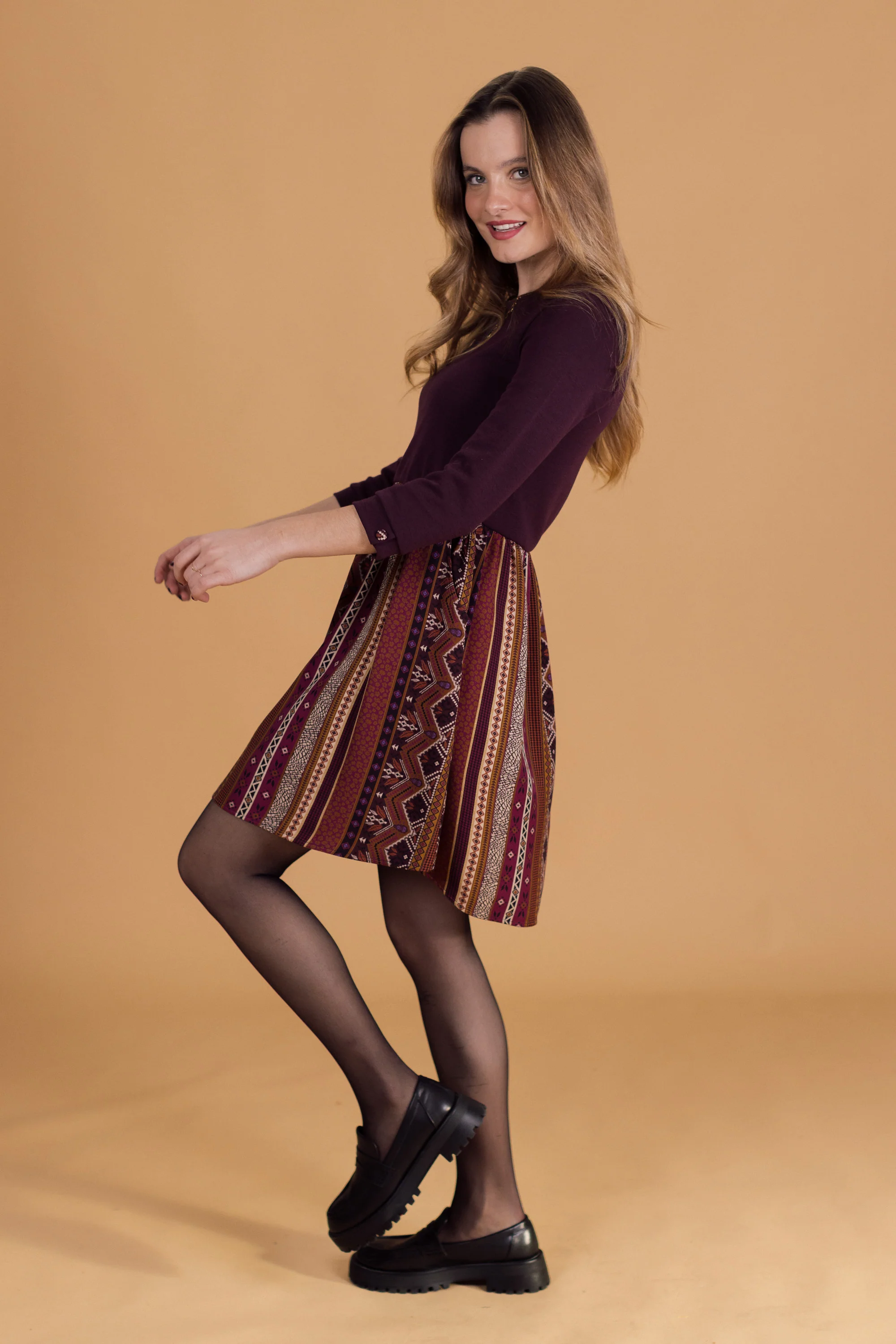 Dress Luiza Purple Ethnic - Image 7