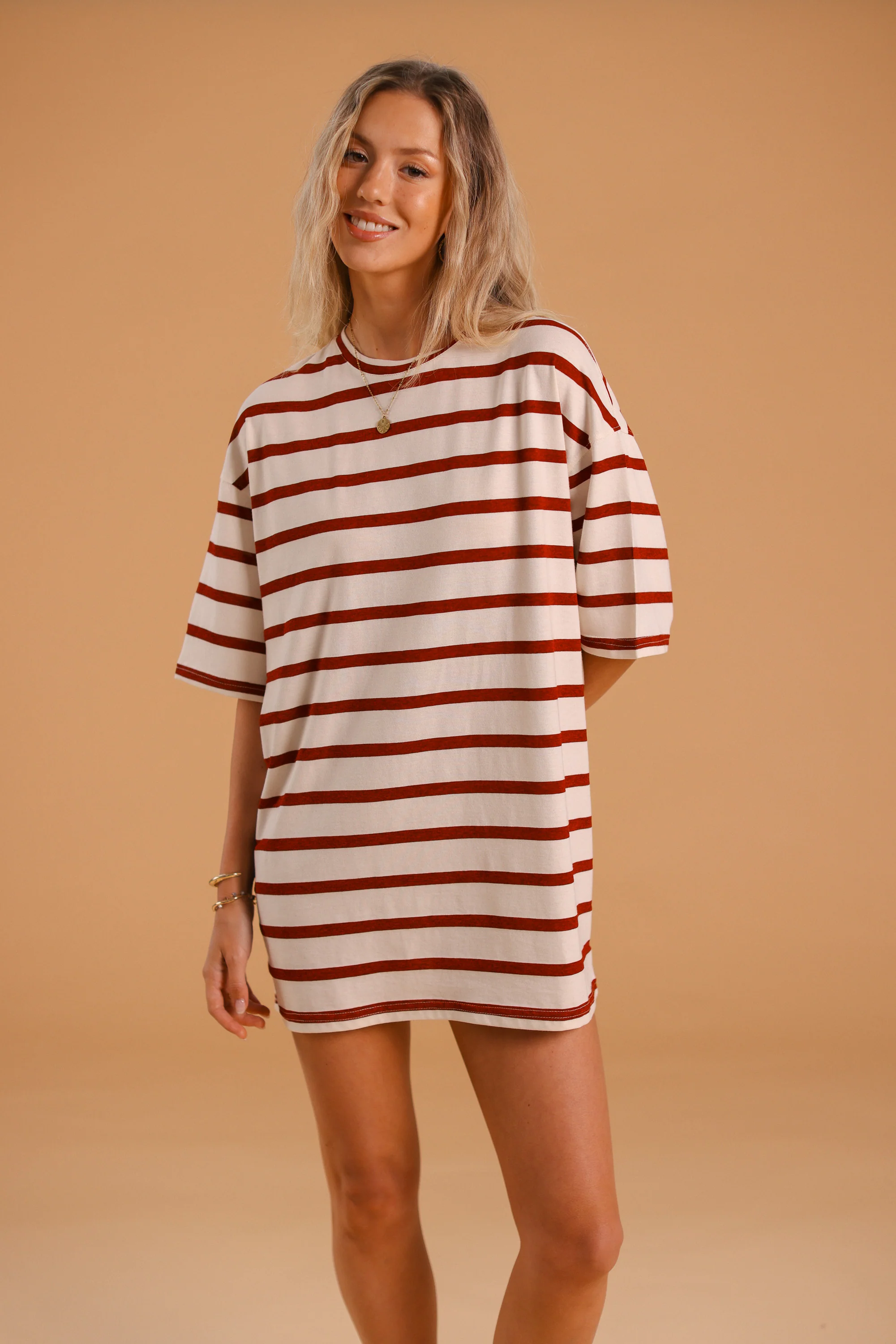 Dress Manuela Red Stripes - Image 10