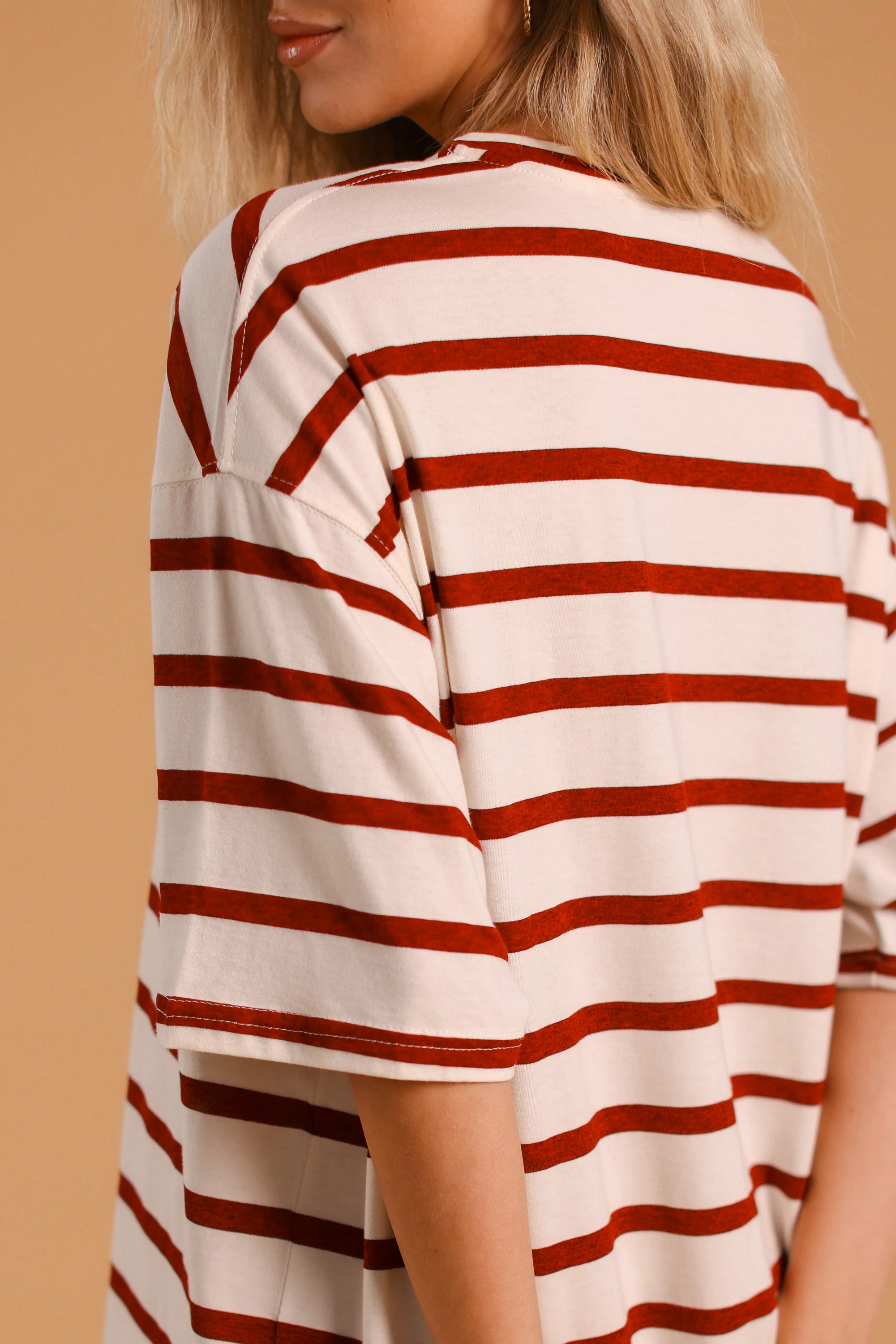 Dress Manuela Red Stripes - Image 4