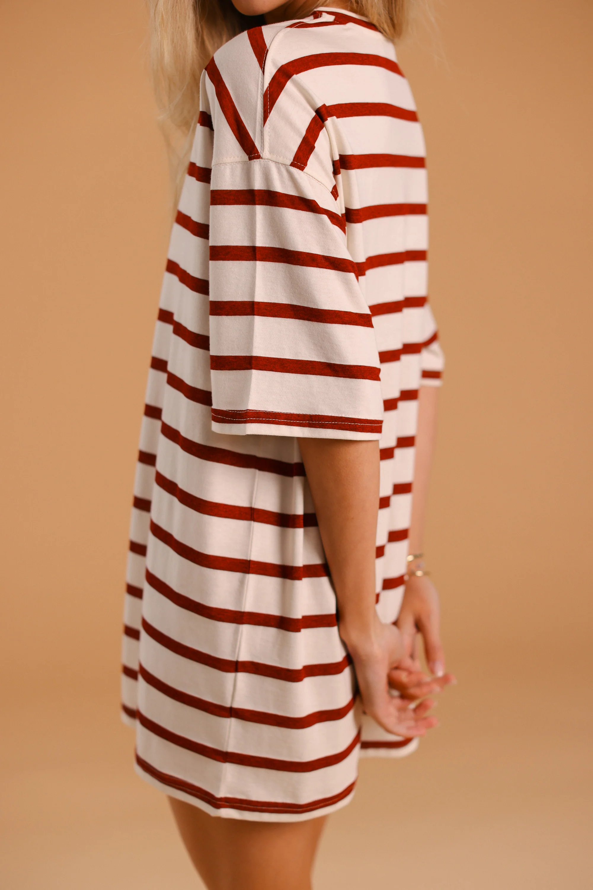 Dress Manuela Red Stripes - Image 7