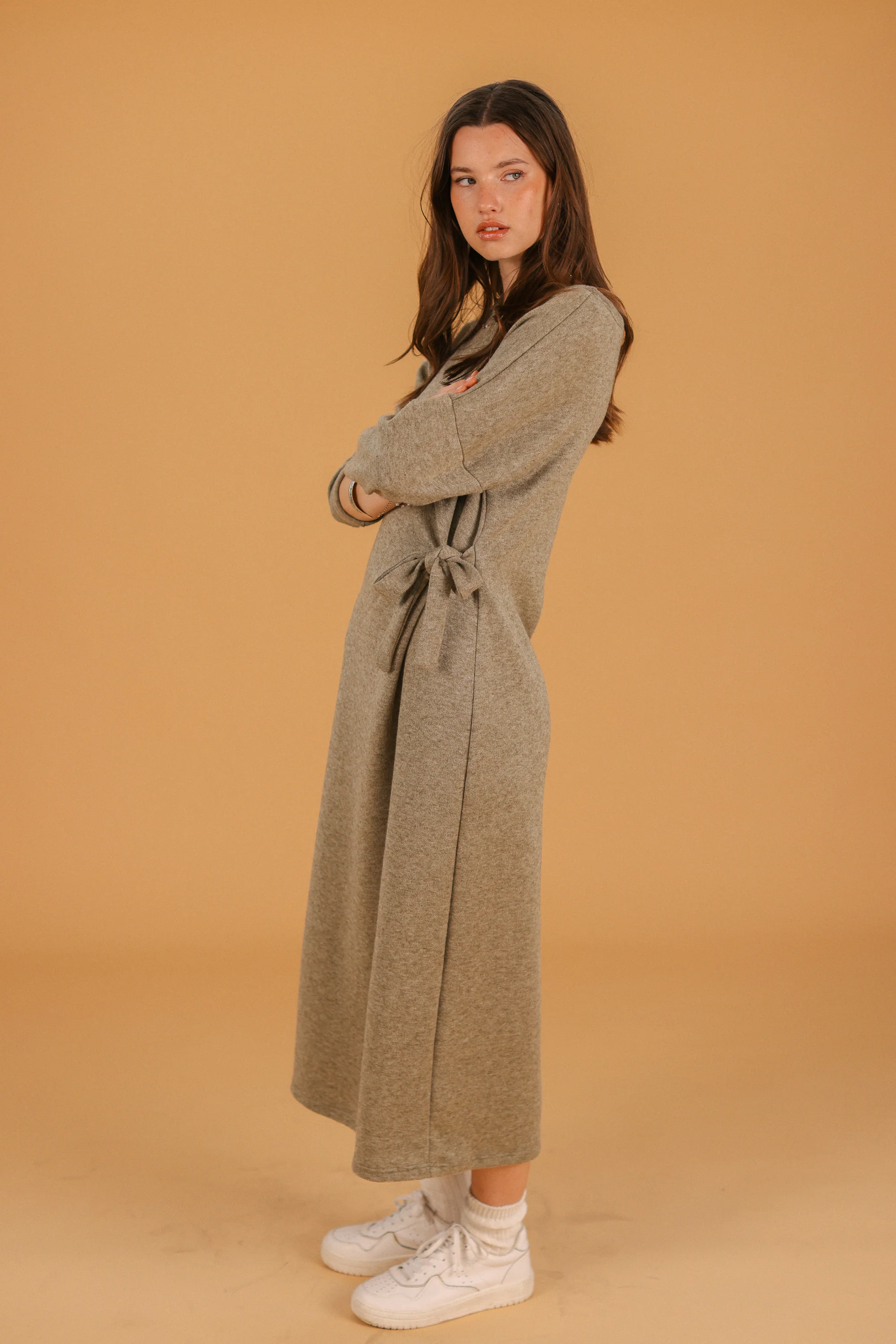 Dress Veyra Khaki - Image 13