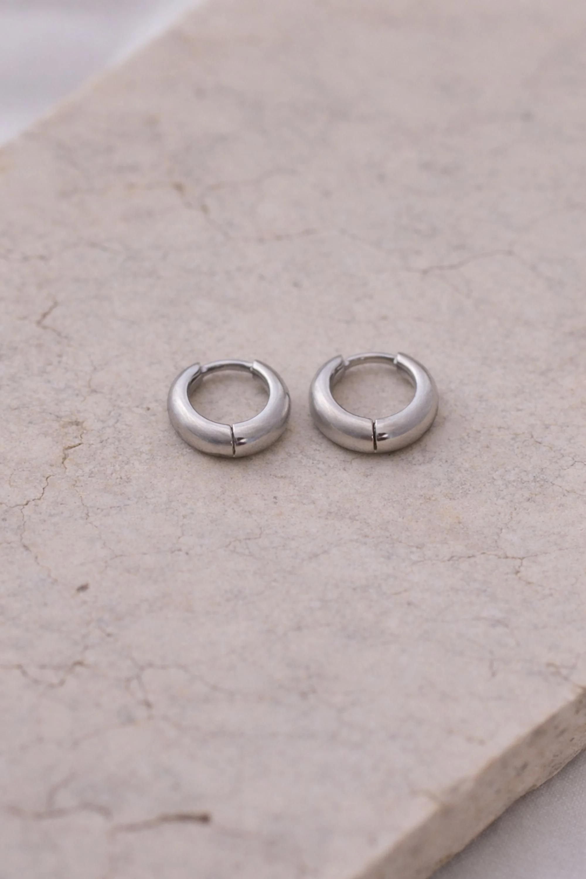 Earrings Circle Mini Silver