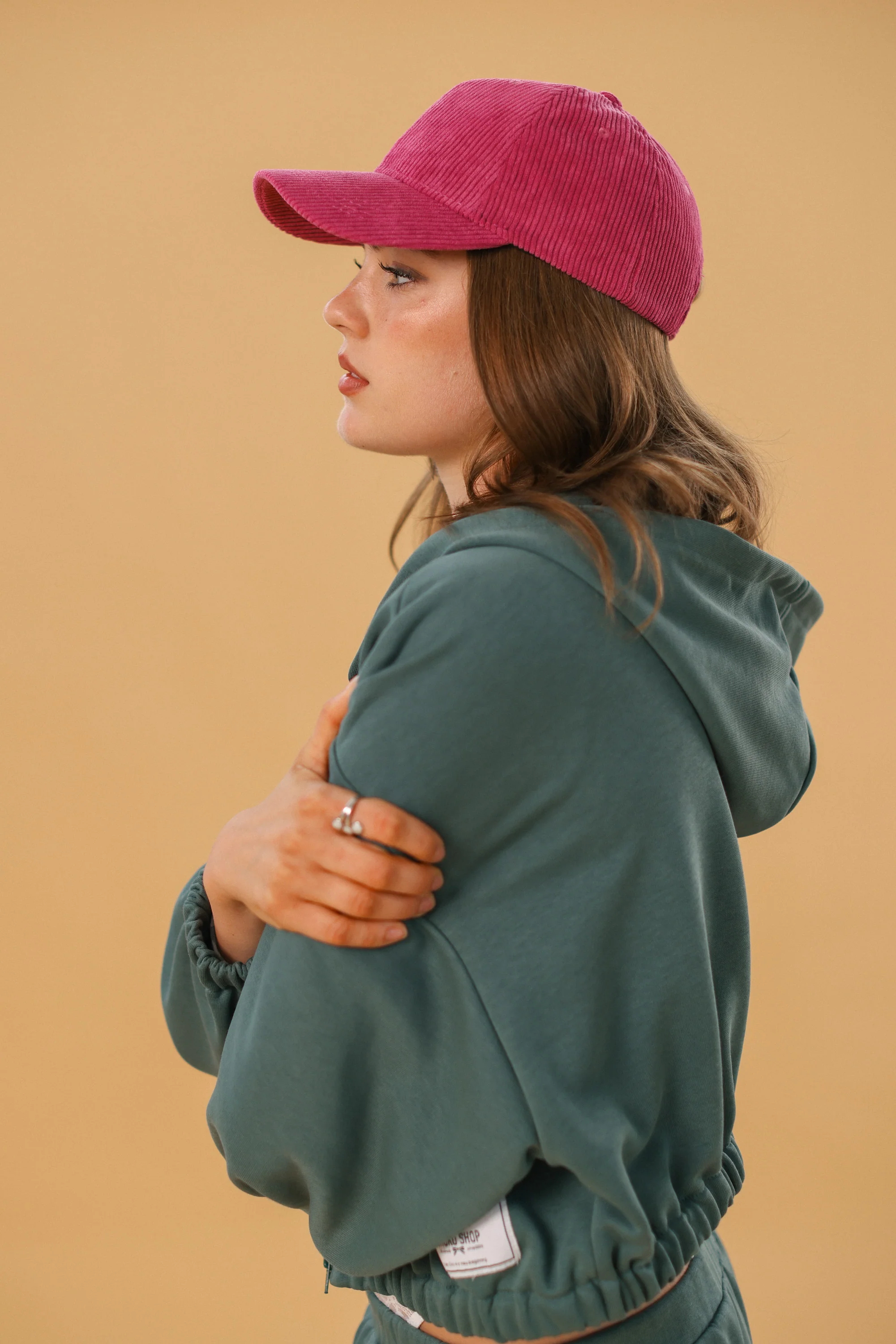 Hooded Cardigan Bea Sage Green - Image 2