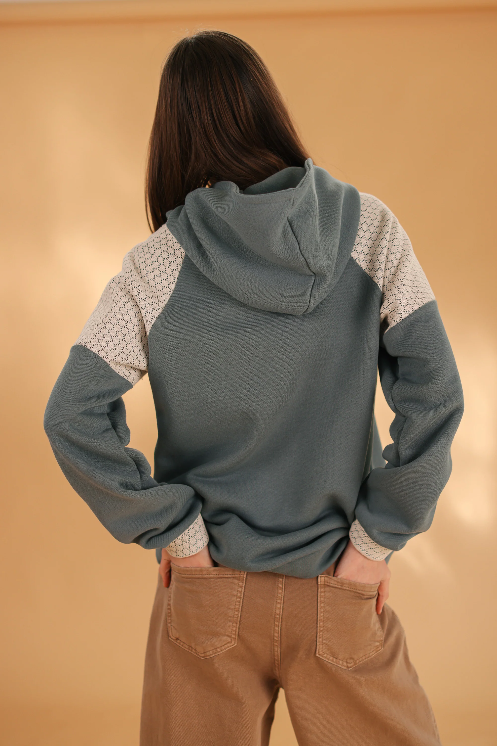 Hoodie Meyra Teal Lace - Image 12