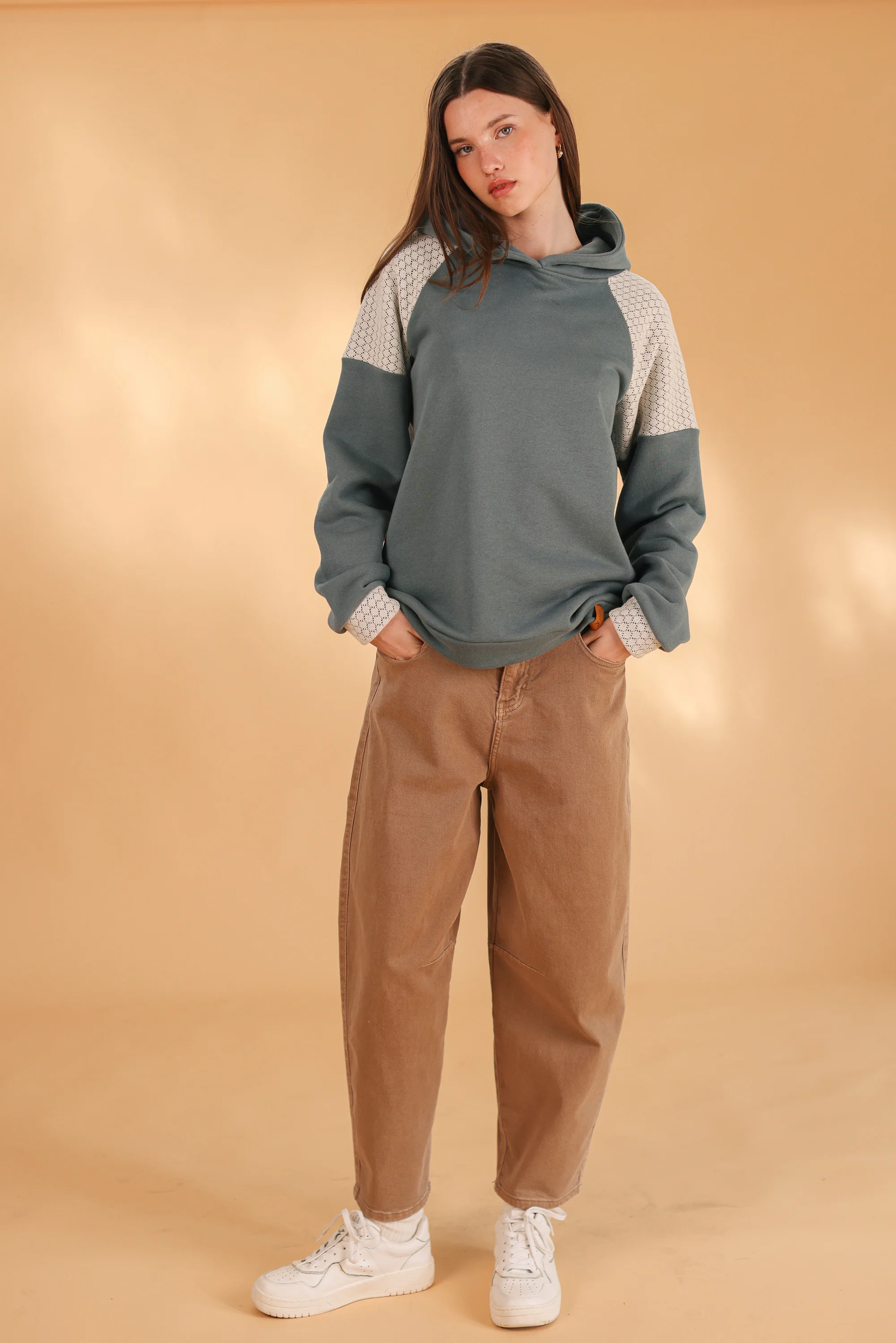 Hoodie Meyra Teal Lace - Image 8