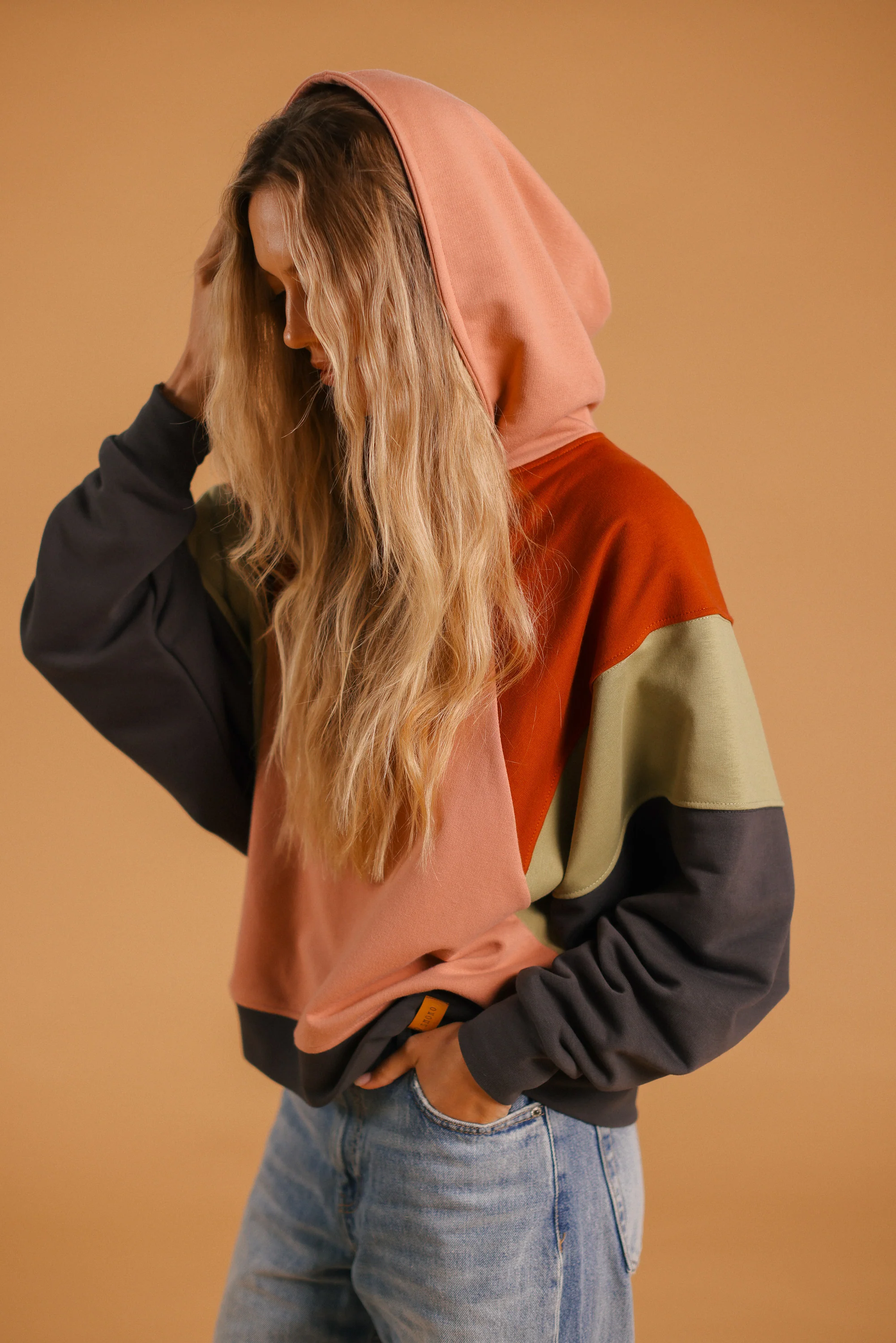 Hoodie Sweeney Dusty Pink - Image 3