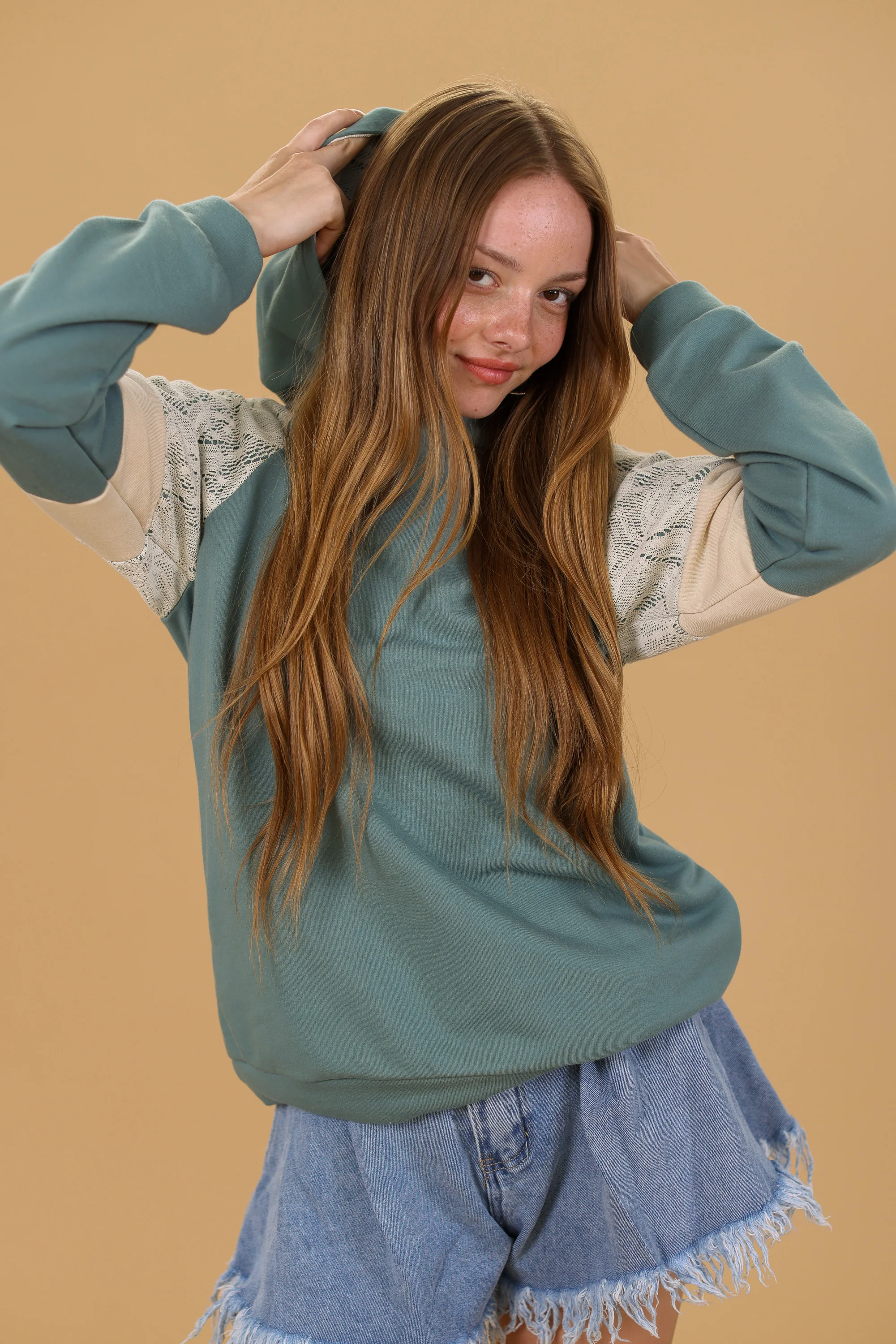 Hoodie Vera Mint Laced - Image 2