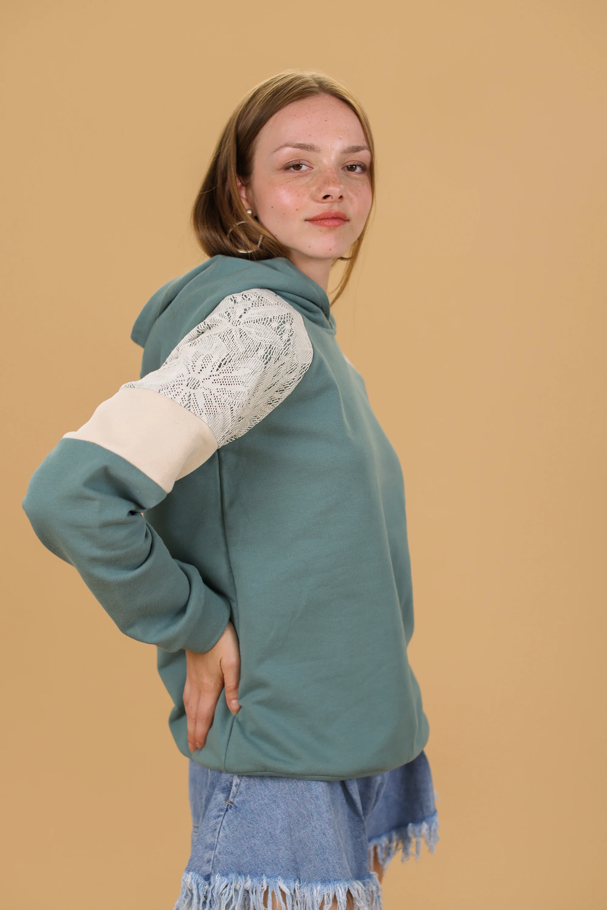 Hoodie Vera Mint Laced - Image 7