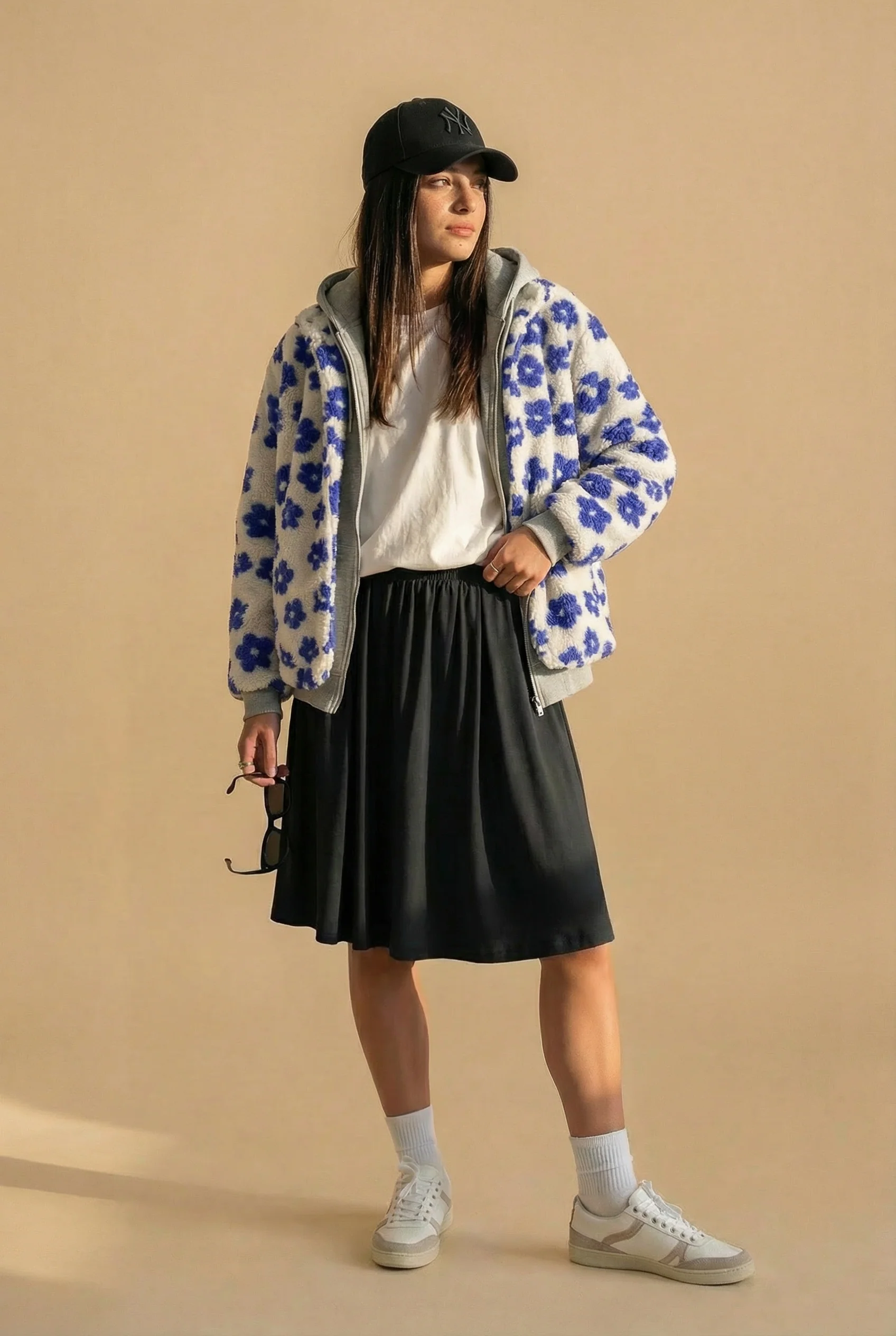 Jacket Alena Blue Flowers - Image 3