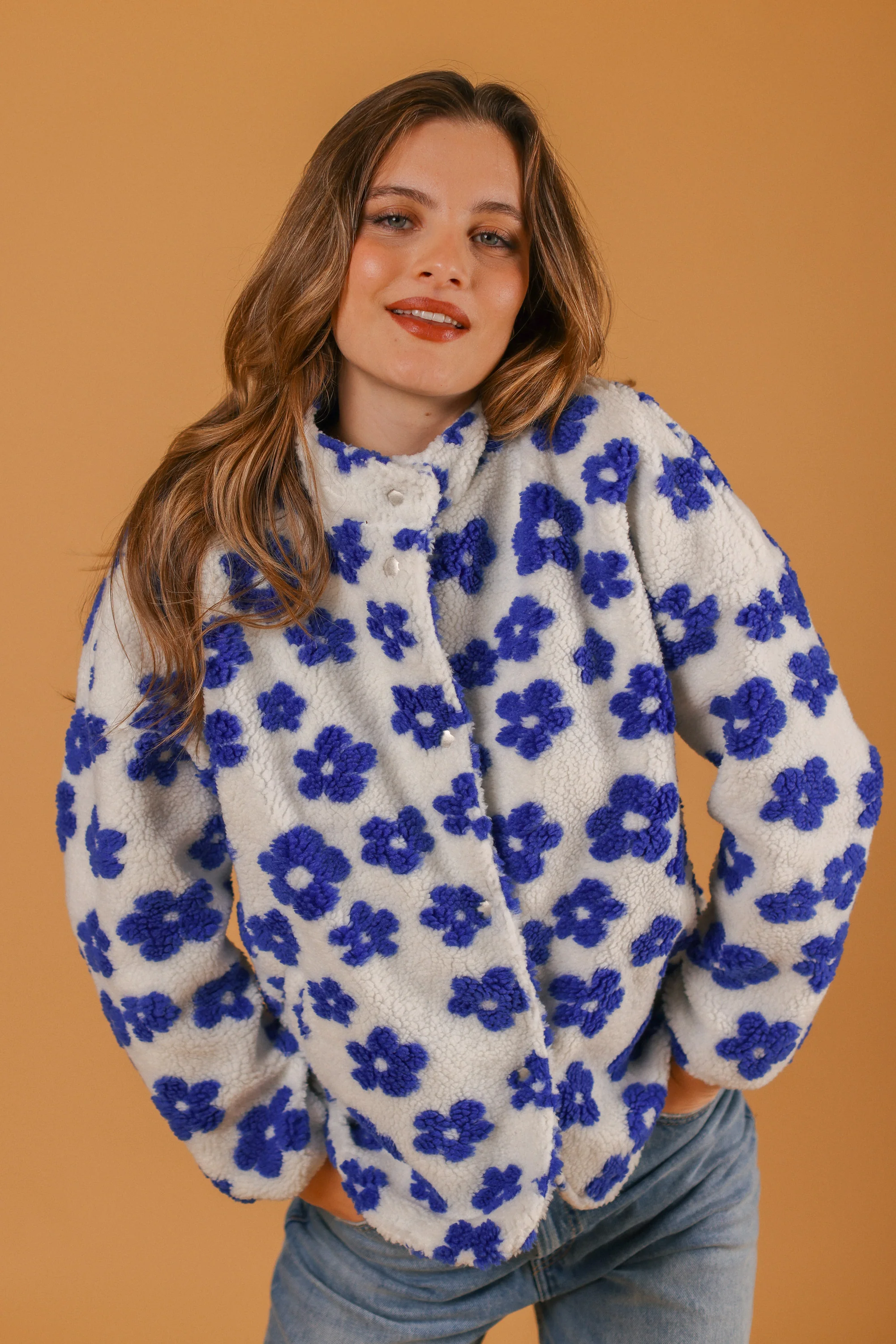 Jacket Alena Blue Flowers - Image 6