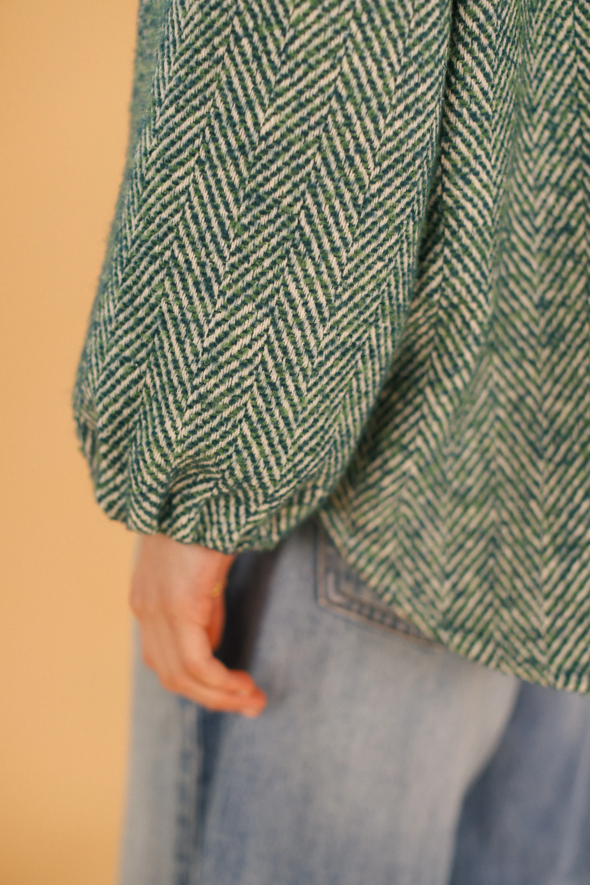 Jacket Kimi Sage Herringbone - Image 5