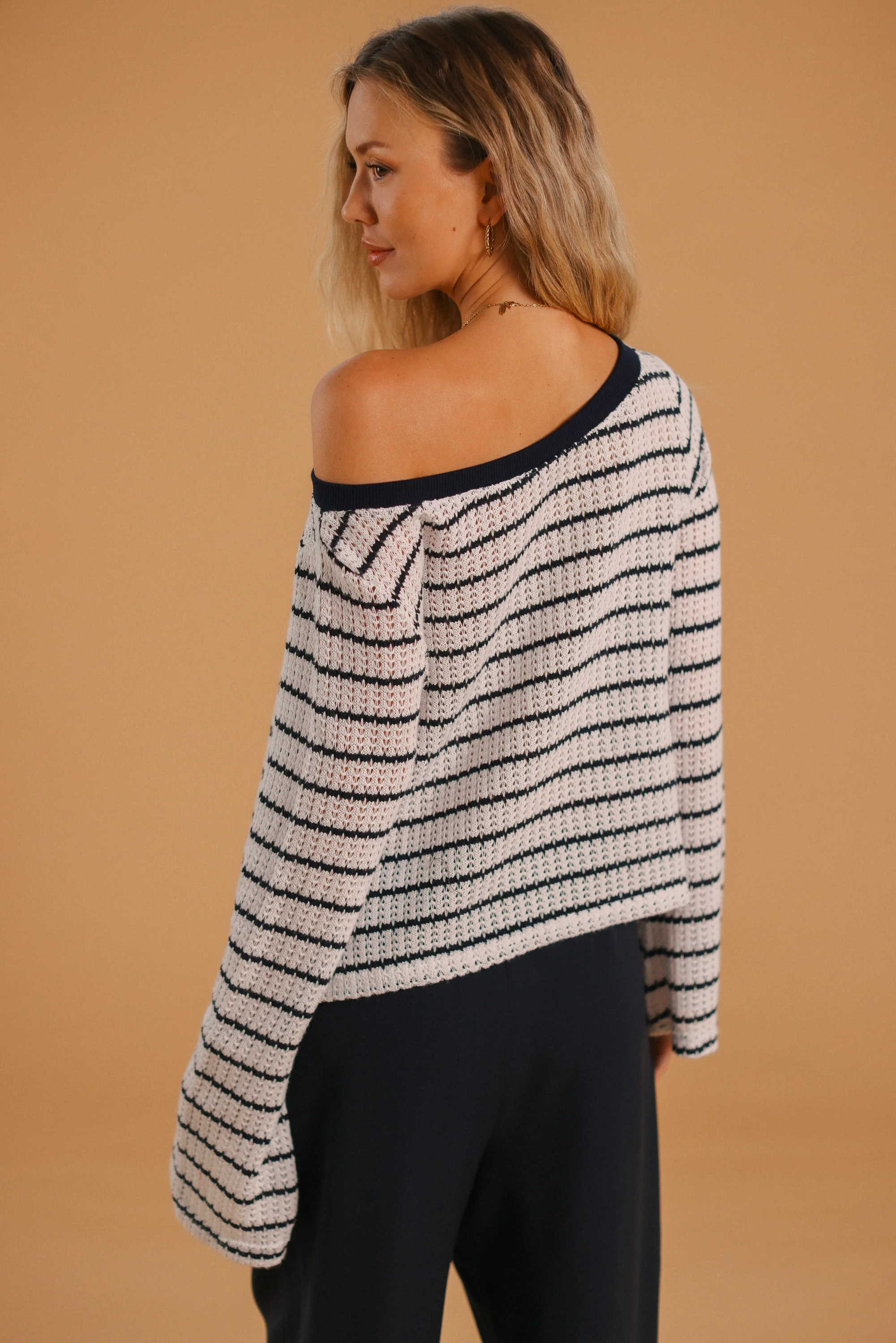 Knit Sweater Aurelie Navy Stripes - Image 6