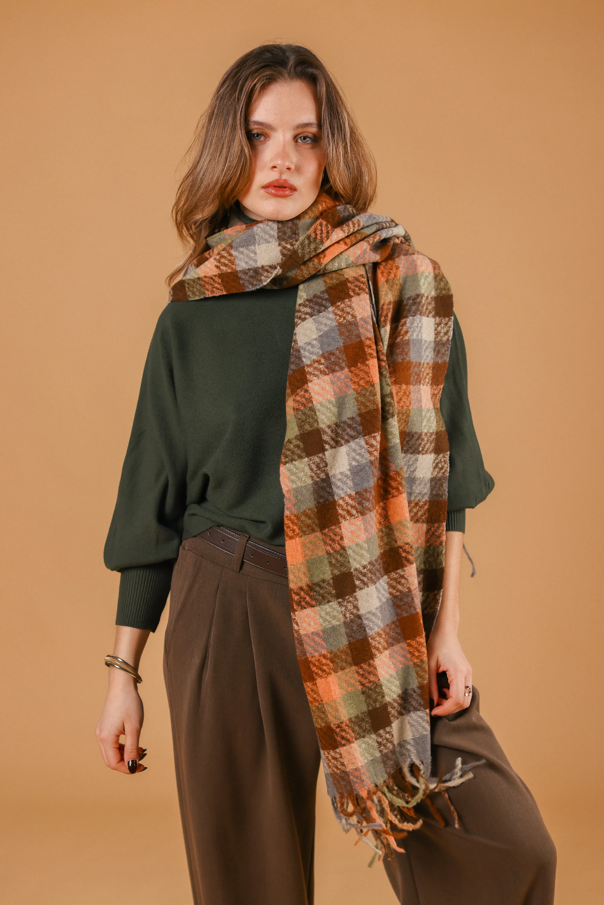 Scarf Callen Brown Peach