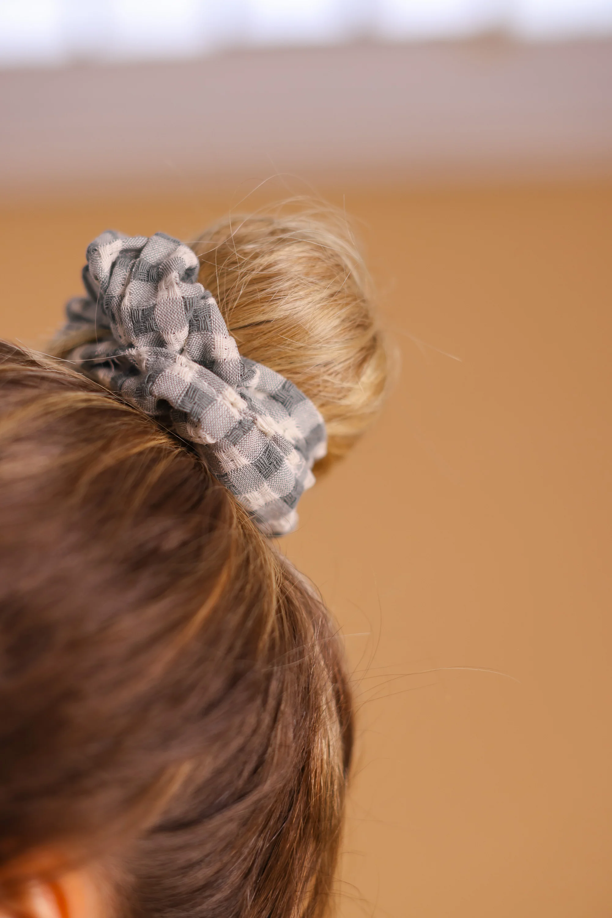 Scrunchie Green Gingham
