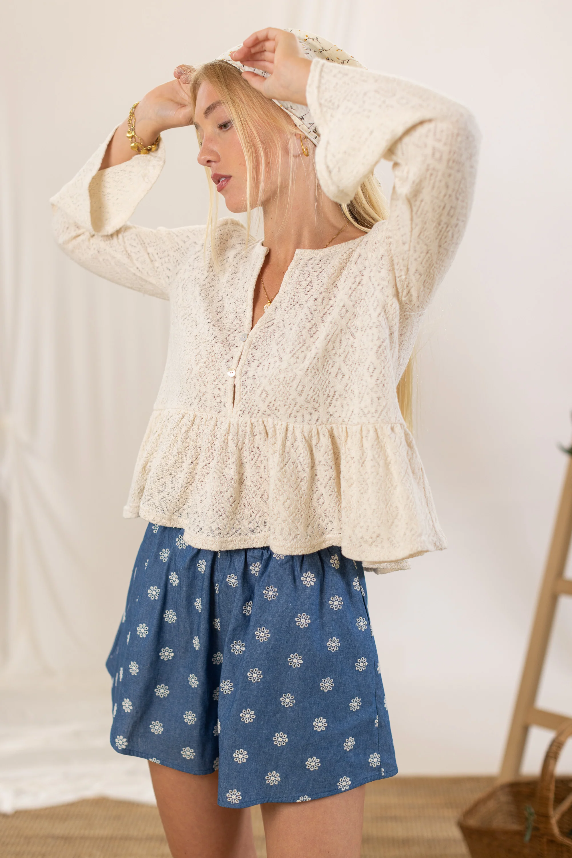 Shorts Rowan Denim Daisies - Image 3
