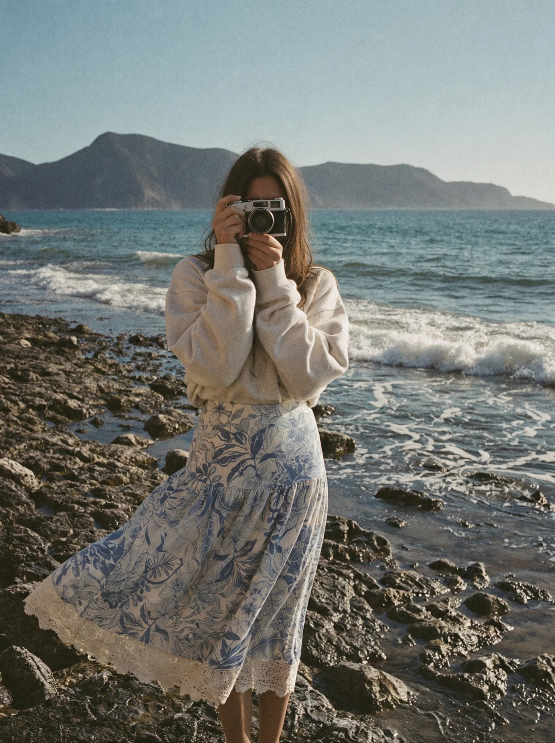 Skirt Celina Blue Flowers - Image 5