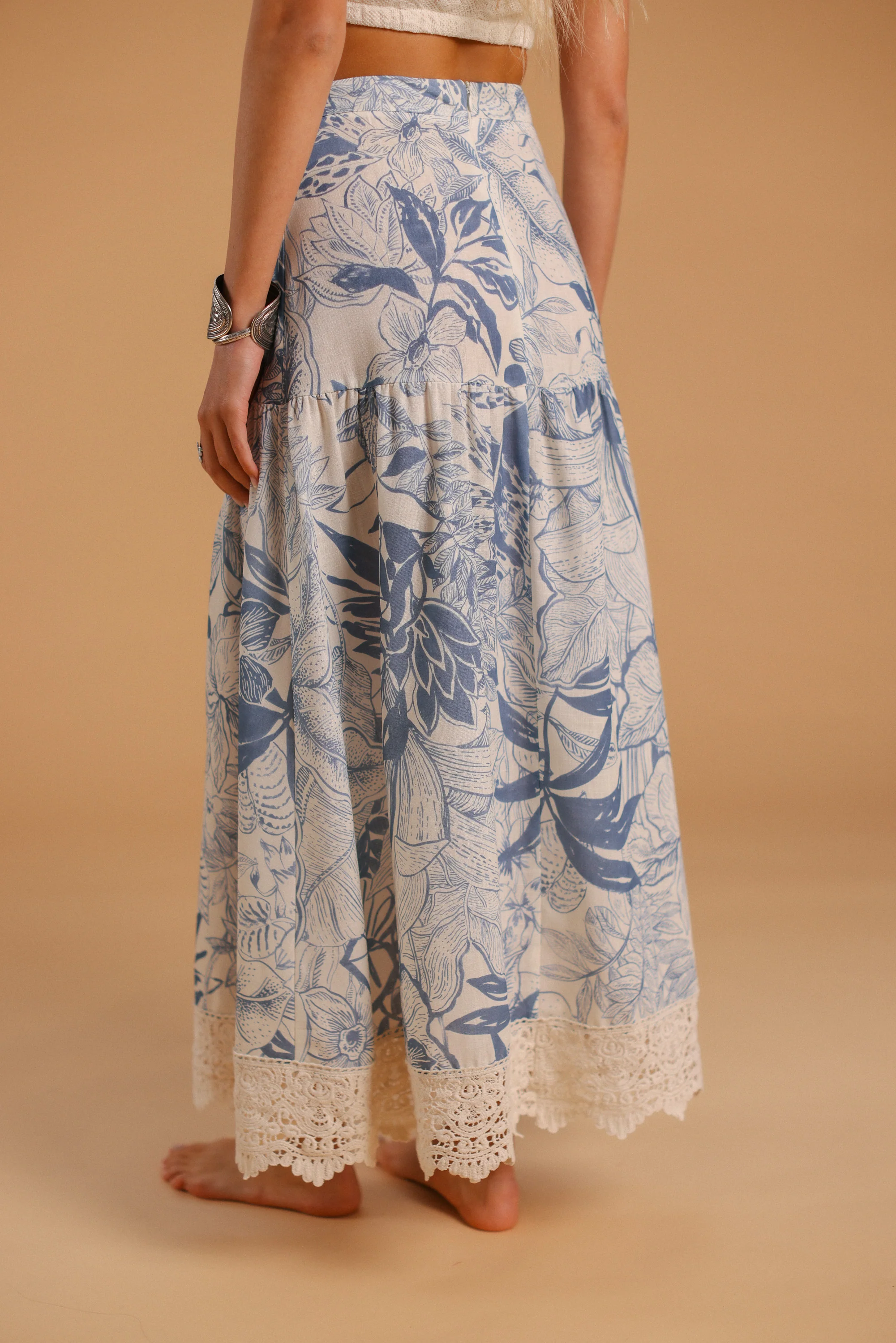 Skirt Celina Blue Flowers - Image 6