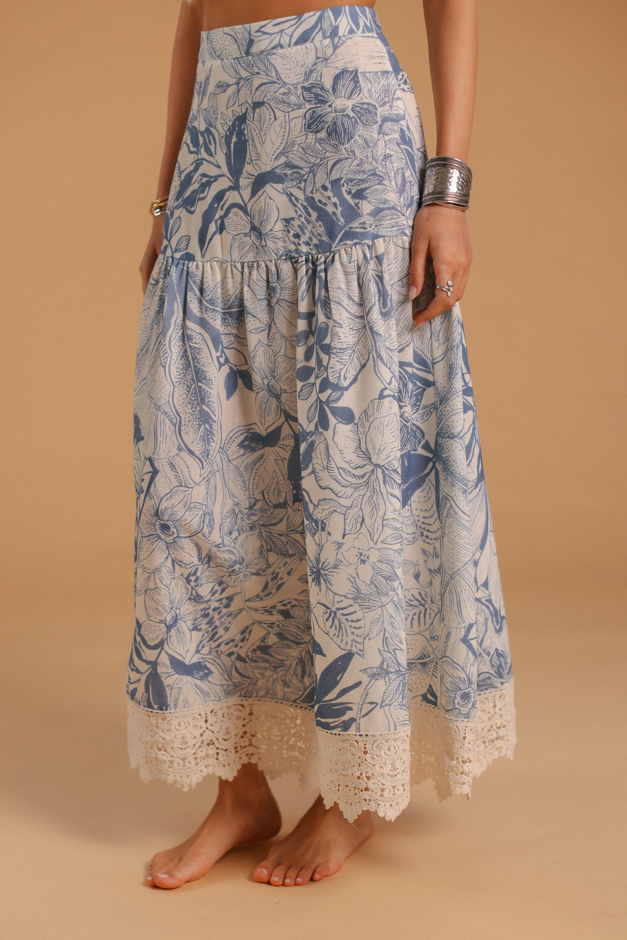Skirt Celina Blue Flowers - Image 8