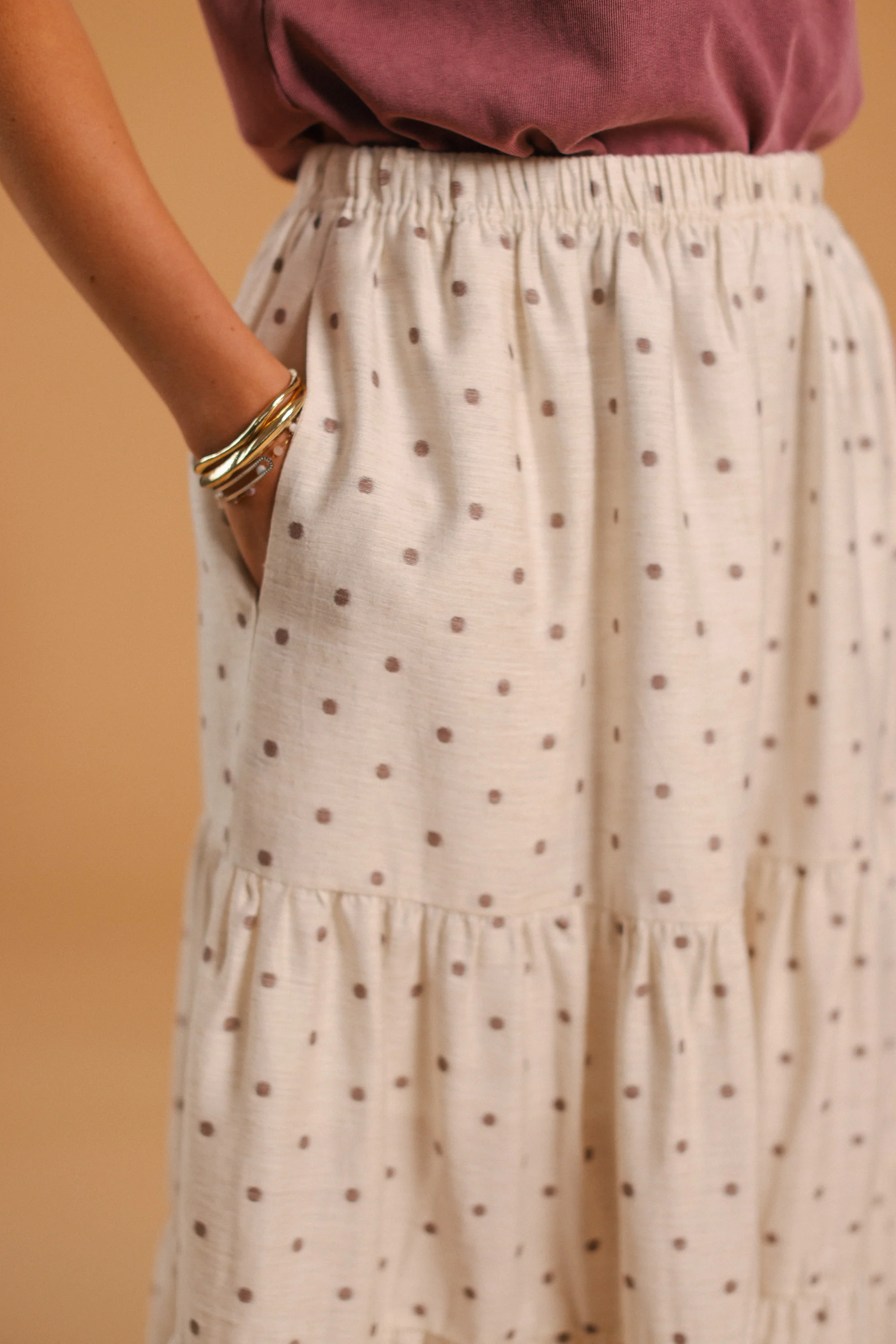 Skirt Martha Brown Polka - Image 10