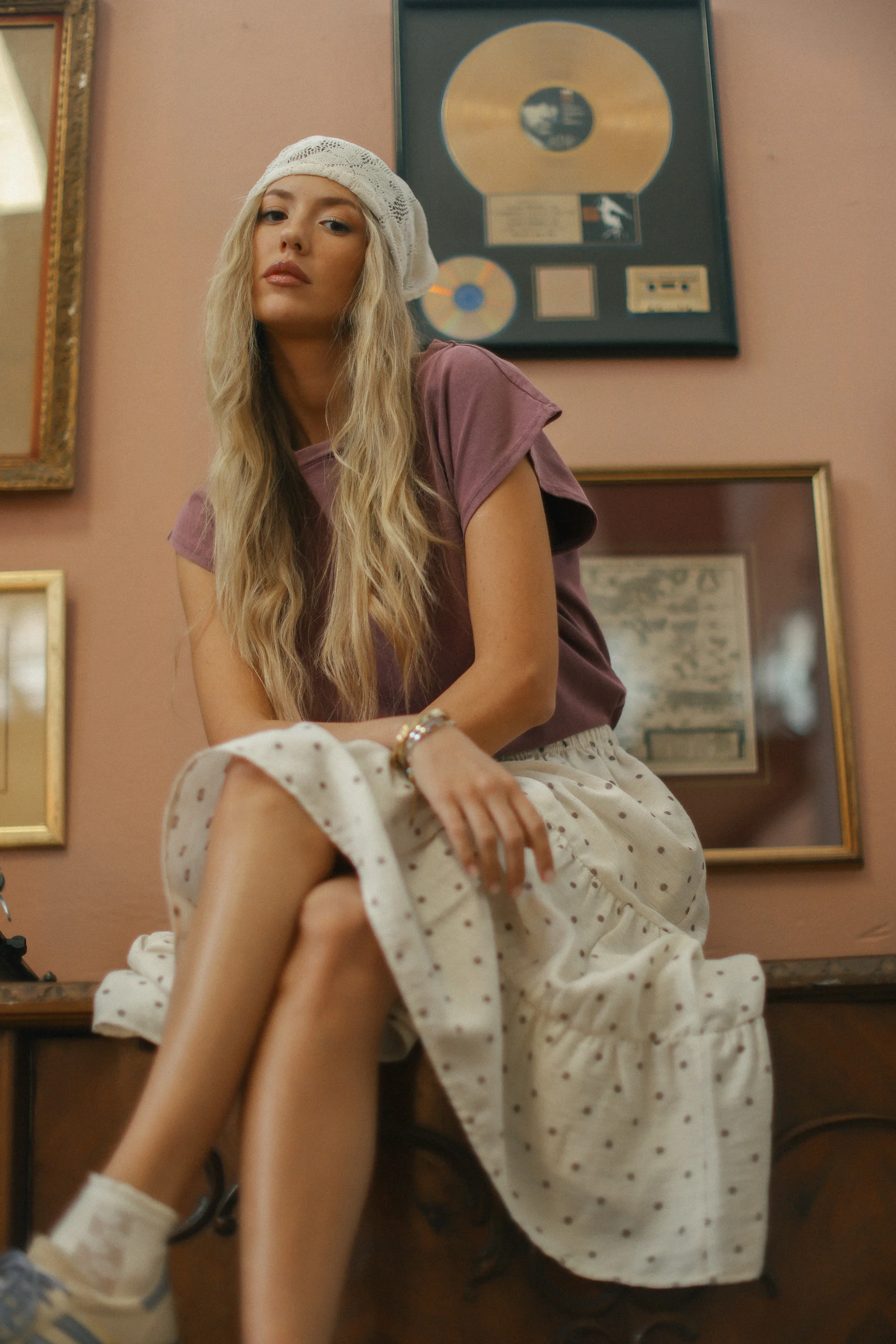 Skirt Martha Brown Polka - Image 12