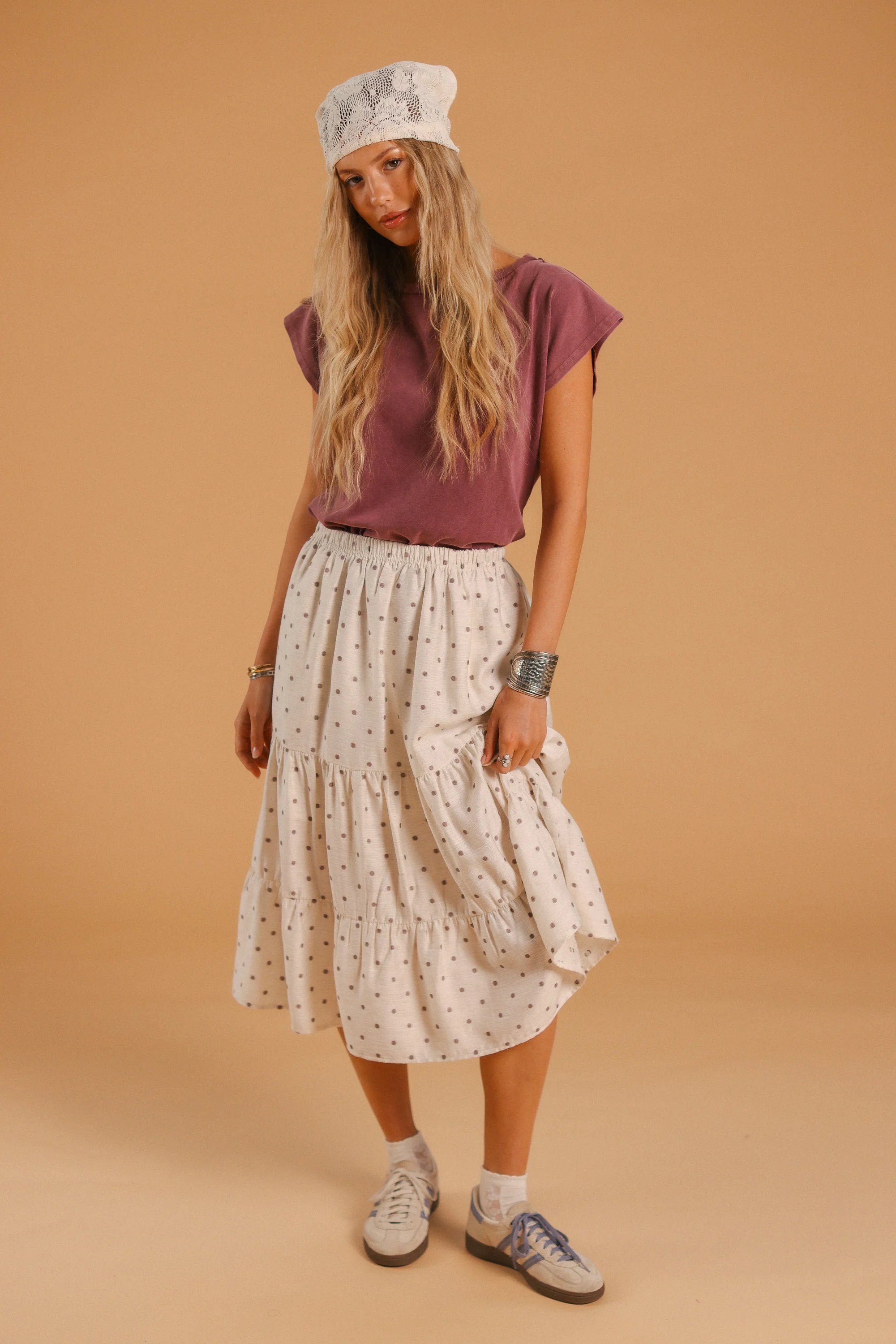 Skirt Martha Brown Polka - Image 3
