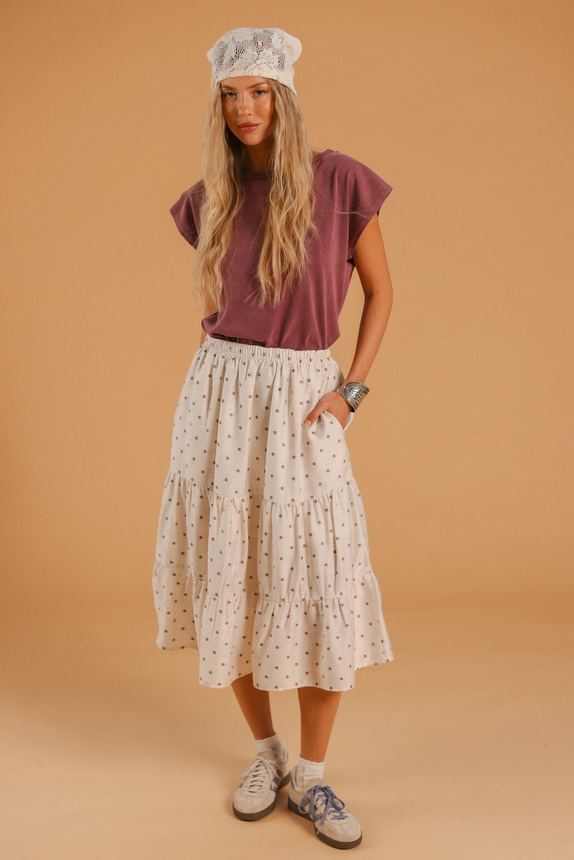 Skirt Martha Brown Polka - Image 4