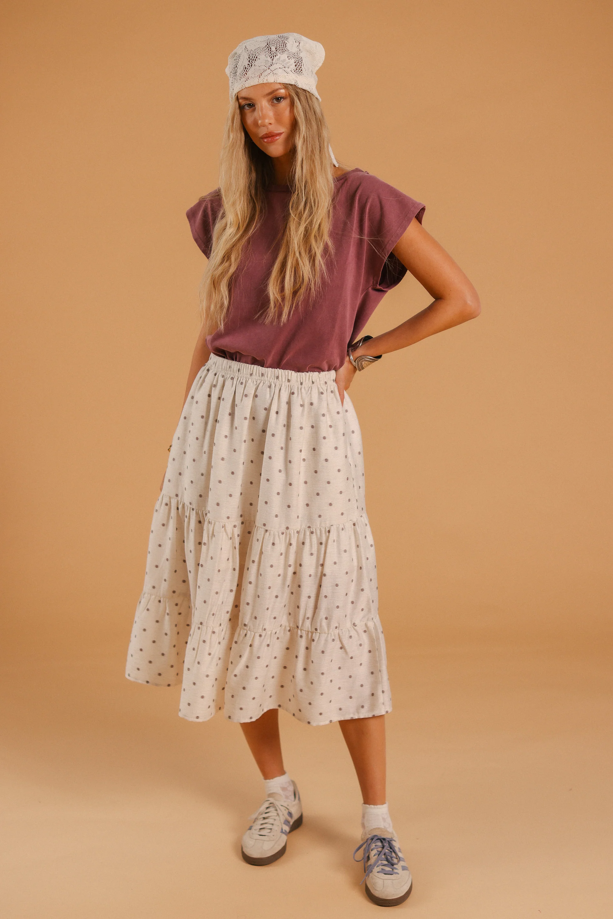 Skirt Martha Brown Polka - Image 5