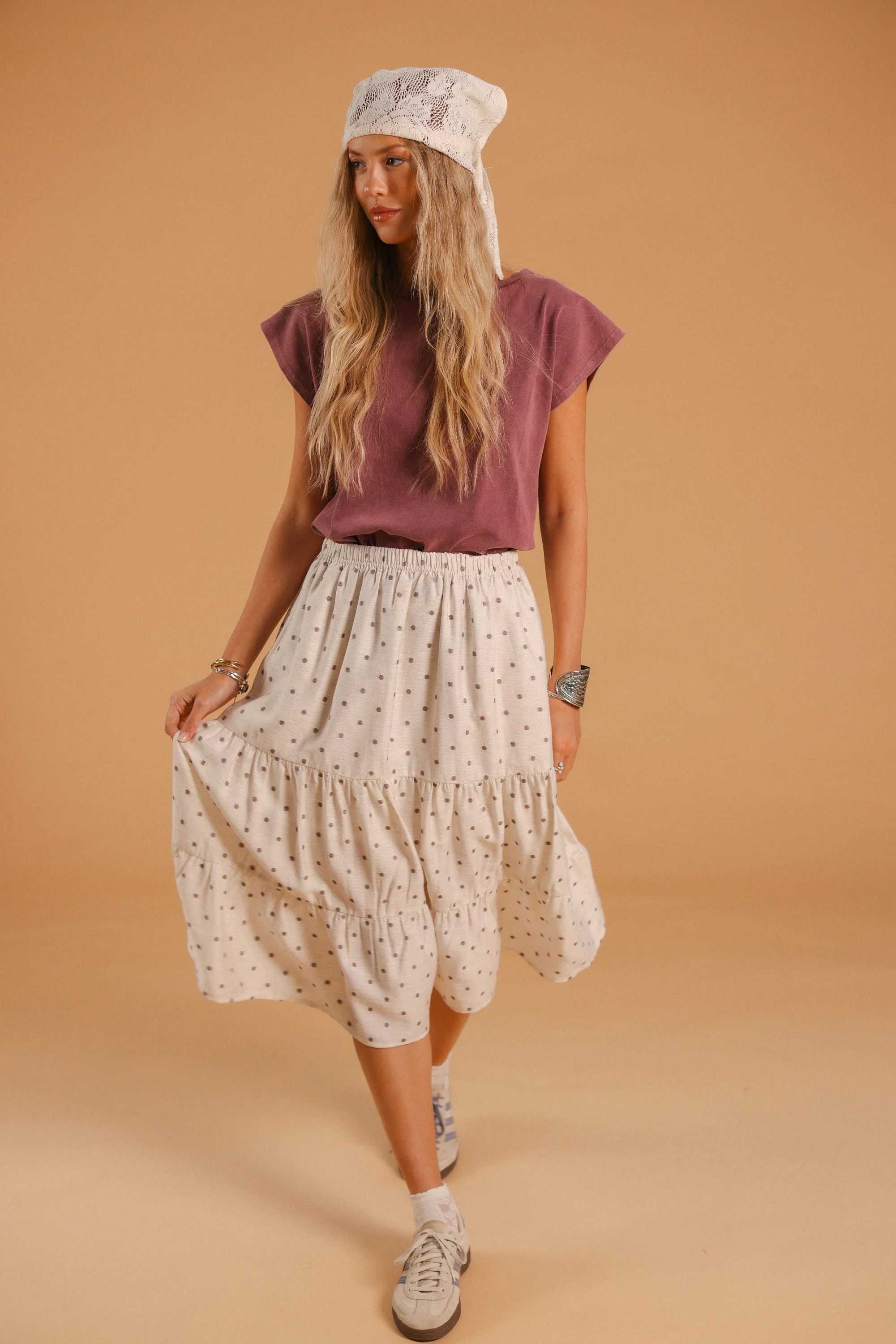 Skirt Martha Brown Polka - Image 6