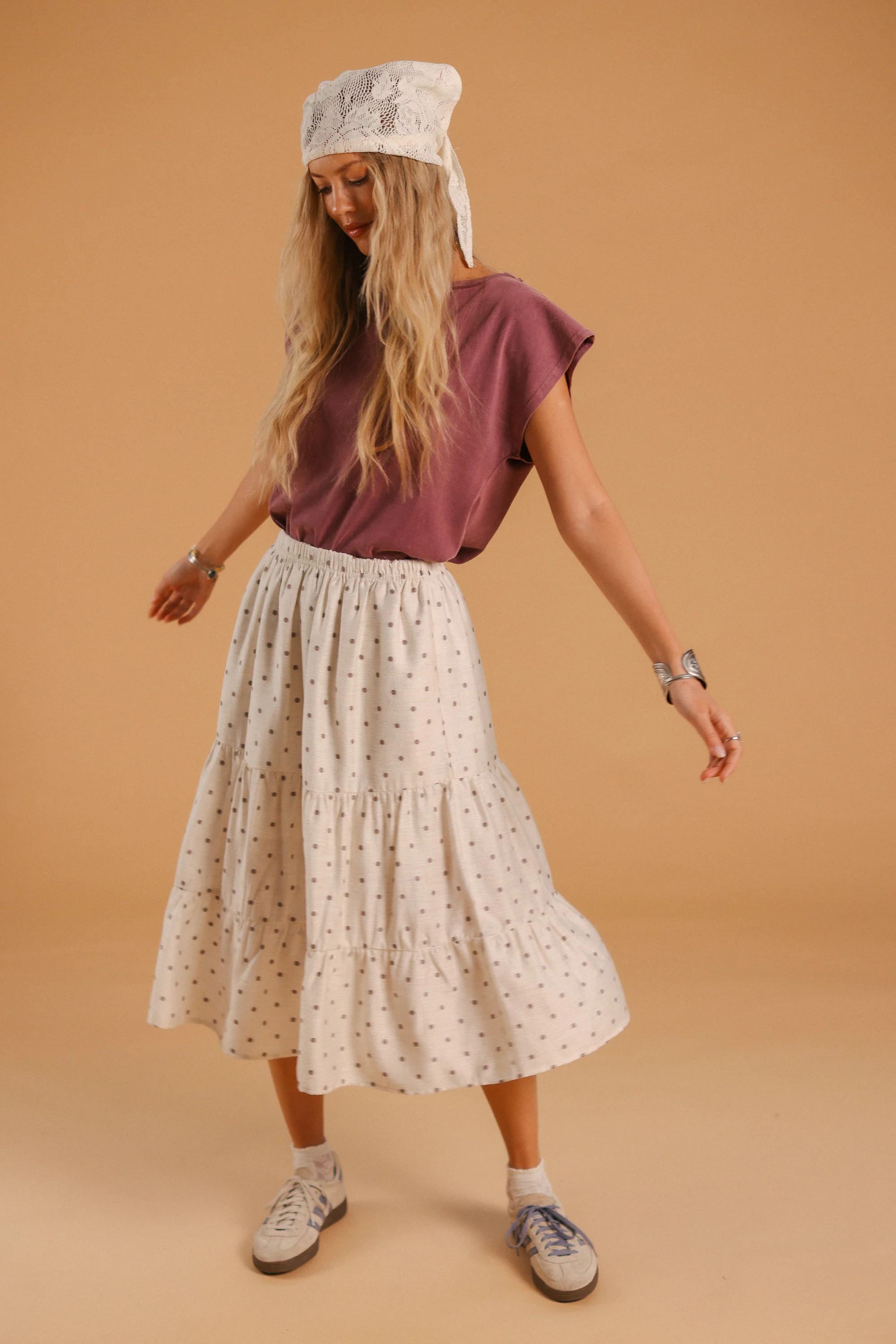 Skirt Martha Brown Polka - Image 7