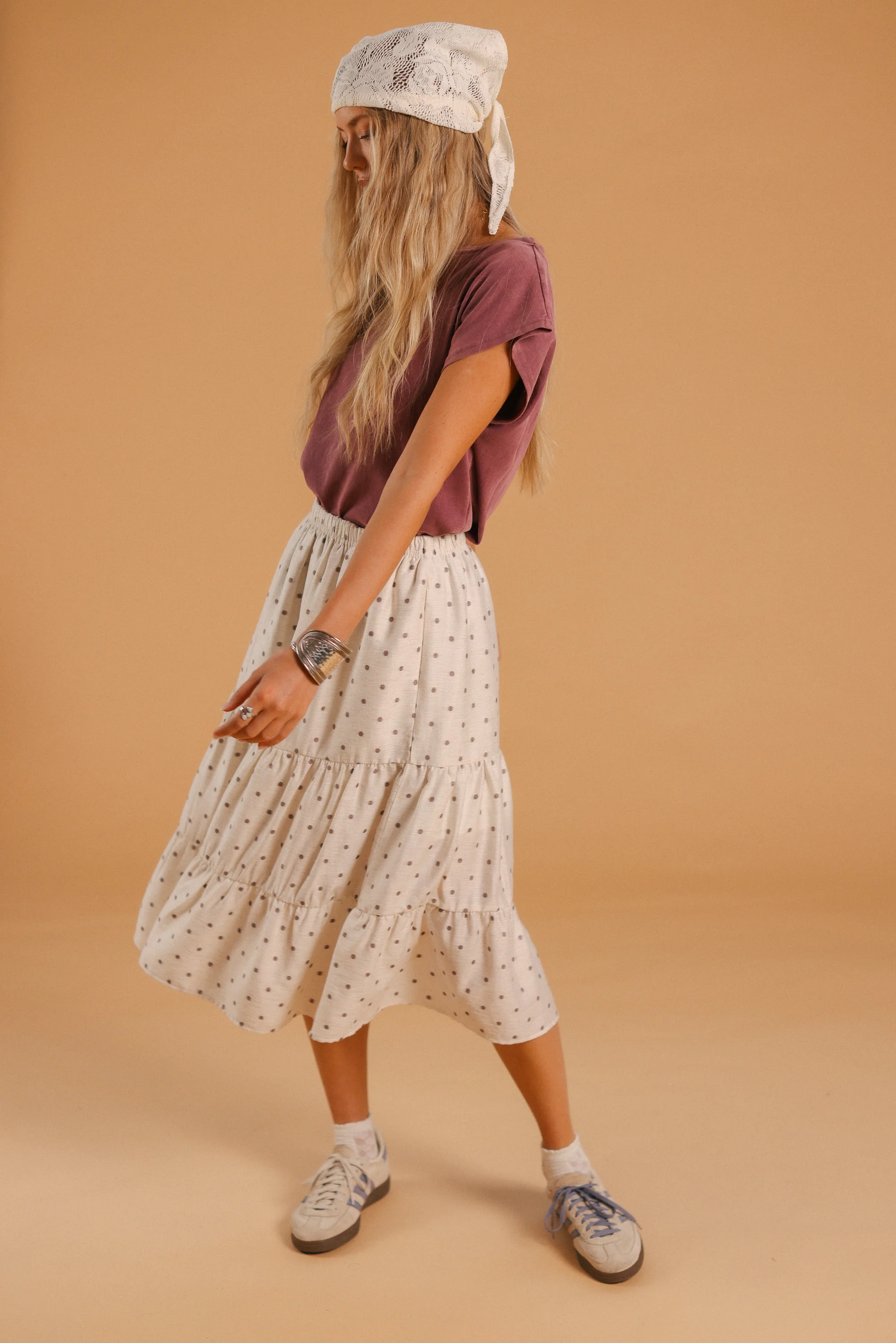 Skirt Martha Brown Polka - Image 8