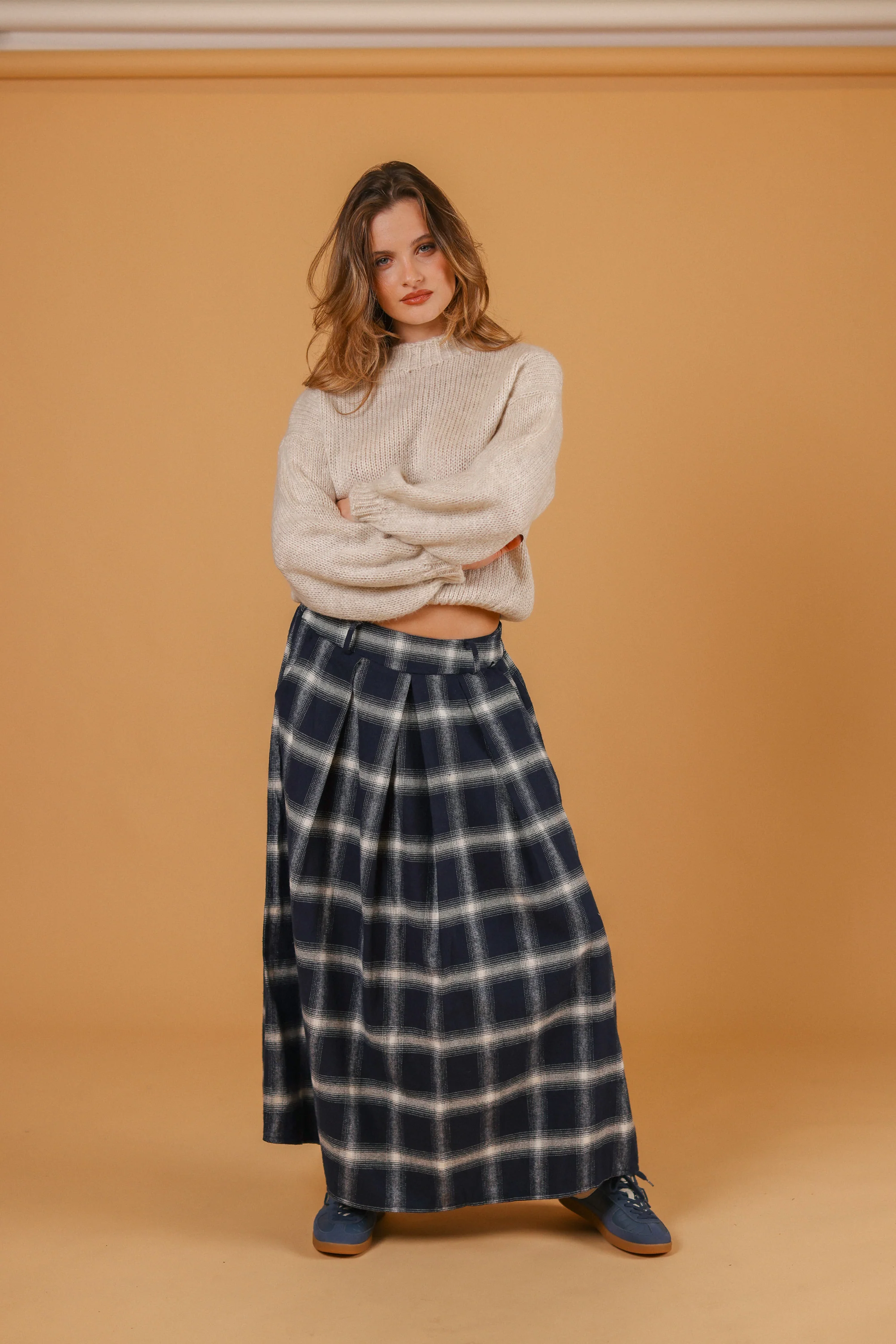 Skirt Miri Blue Plaid - Image 5