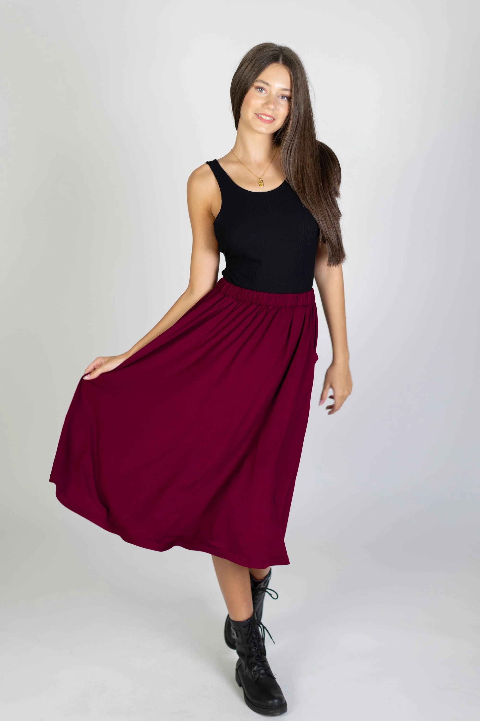 Skirt Serena Wine Red - Image 4
